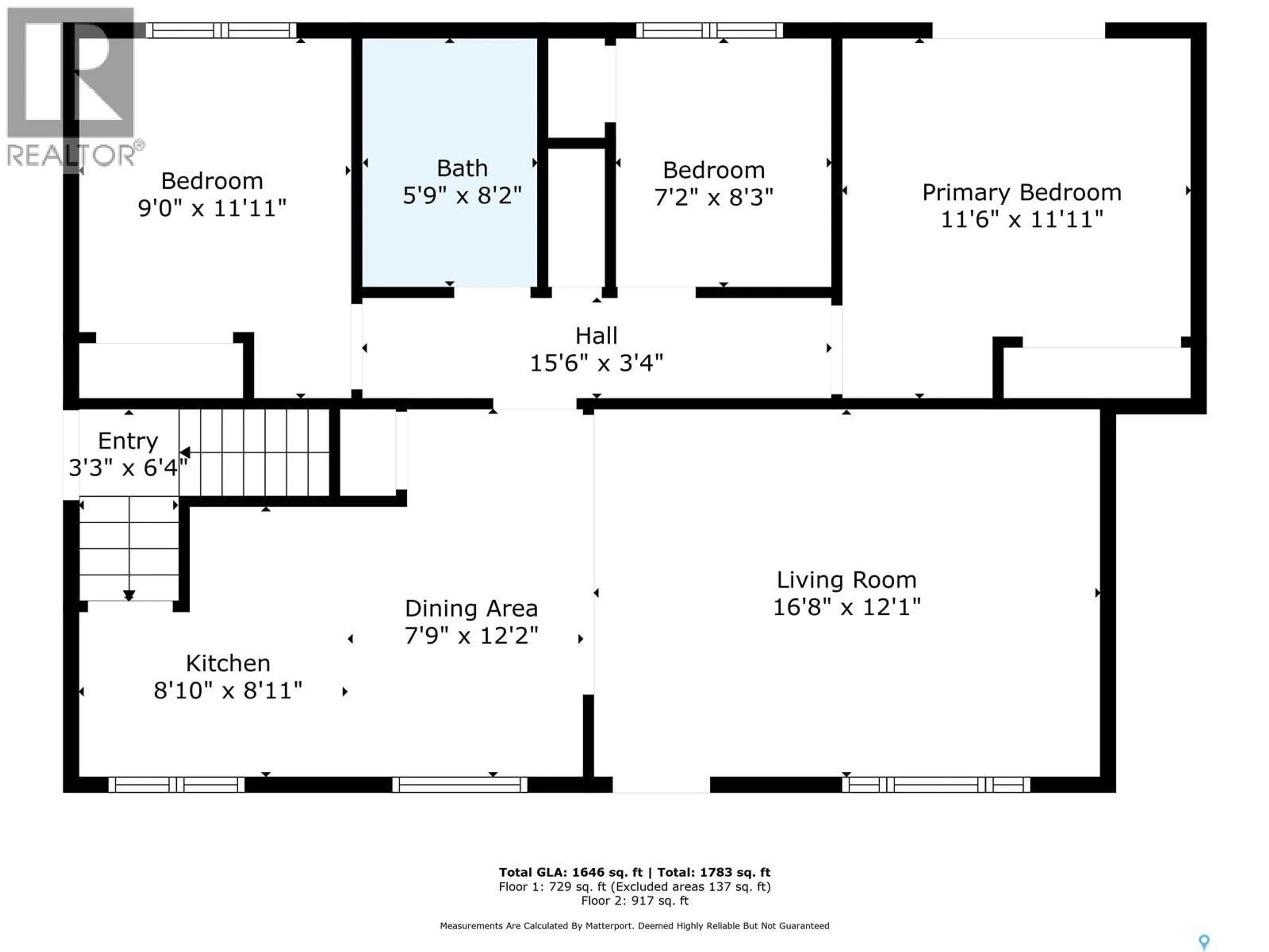 Floor plan for 336 X AVENUE, Saskatoon Saskatchewan S7M3H6