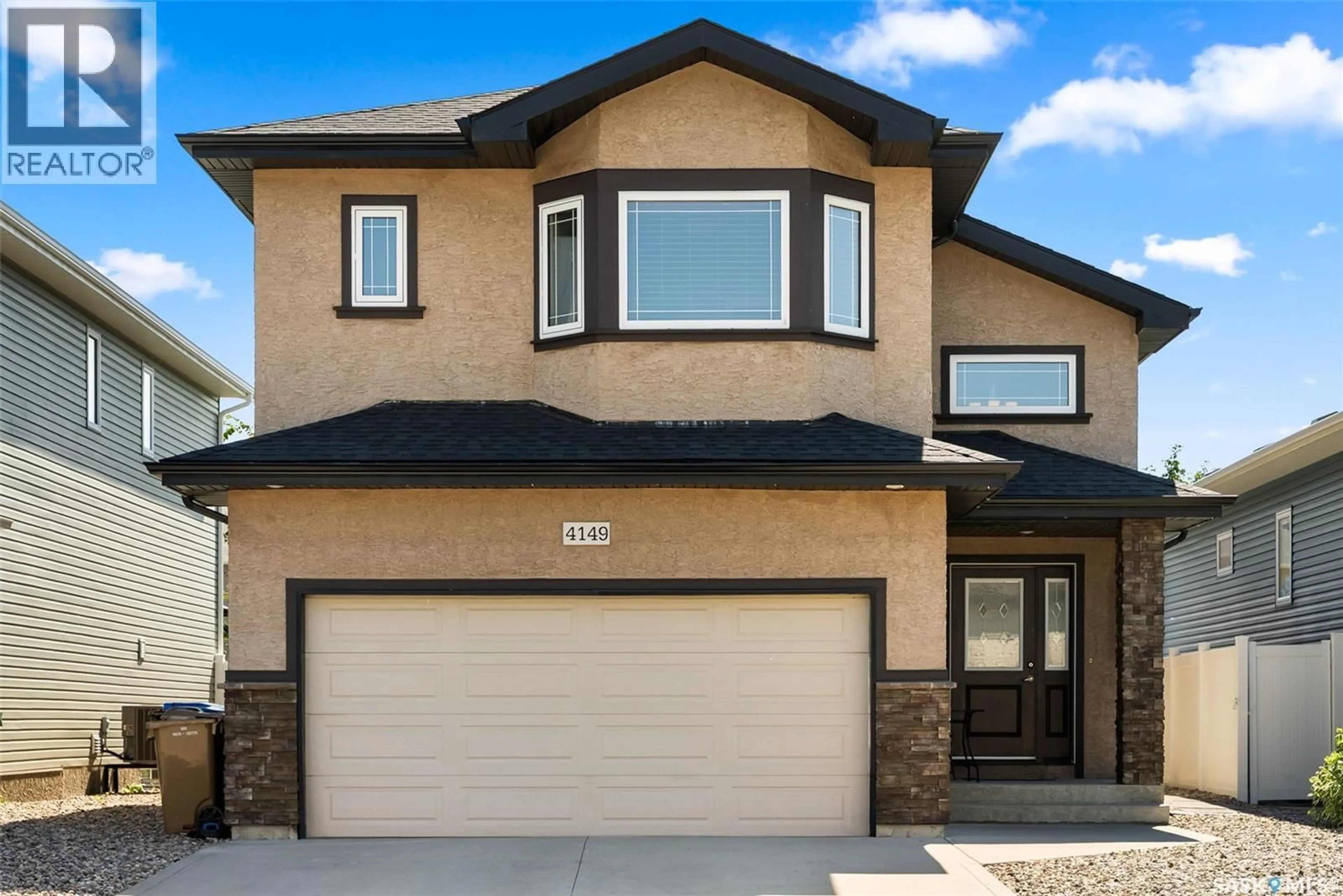 Home with vinyl exterior material, street for 4149 ALTON CRESCENT, Regina Saskatchewan S4W0G7
