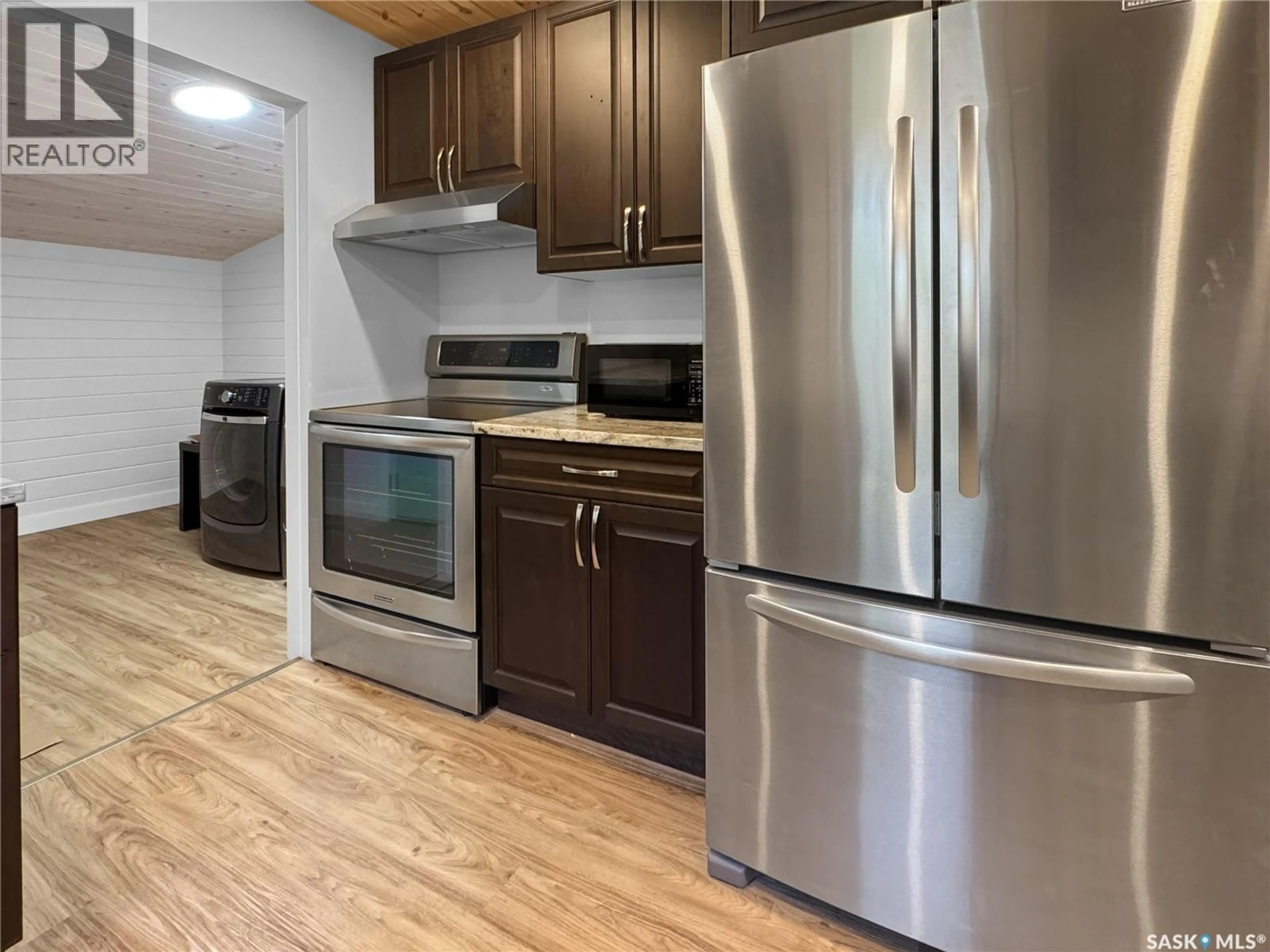 Standard kitchen, wood/laminate floor for 1222 106TH STREET, North Battleford Saskatchewan S9A1X2
