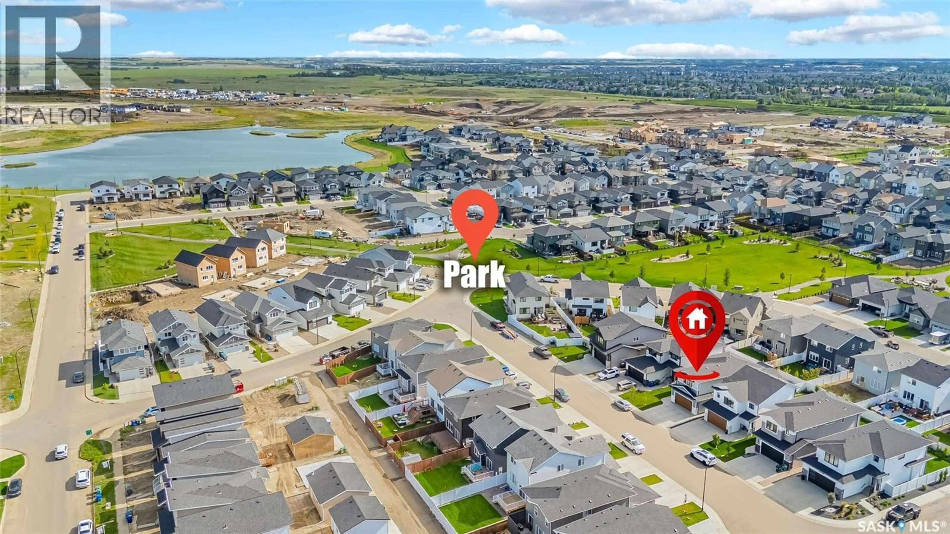 A pic from outside/outdoor area/front of a property/back of a property/a pic from drone, street for 258 PRASAD MANOR, Saskatoon Saskatchewan S7V1L4