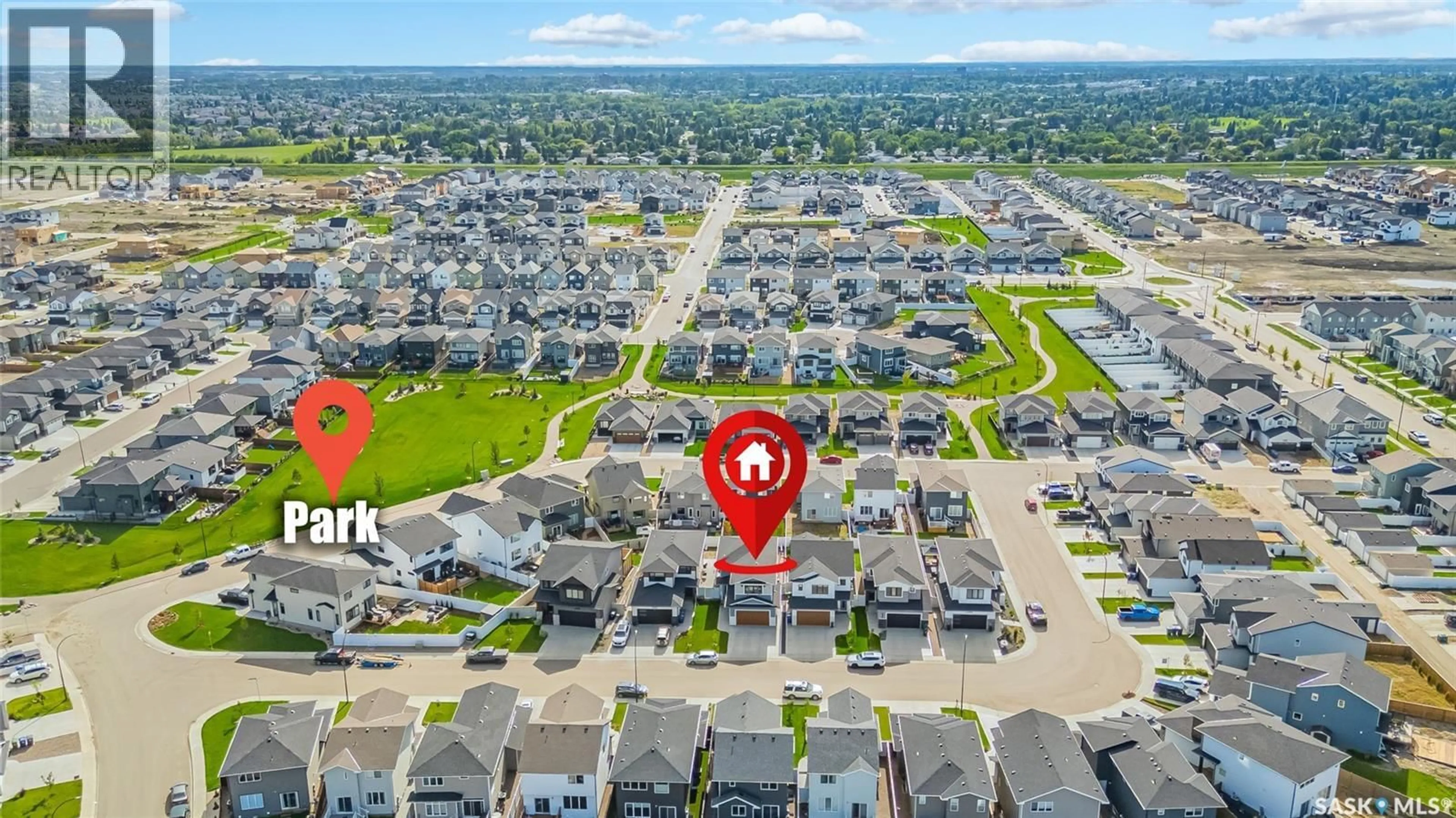 A pic from outside/outdoor area/front of a property/back of a property/a pic from drone, street for 258 PRASAD MANOR, Saskatoon Saskatchewan S7V1L4