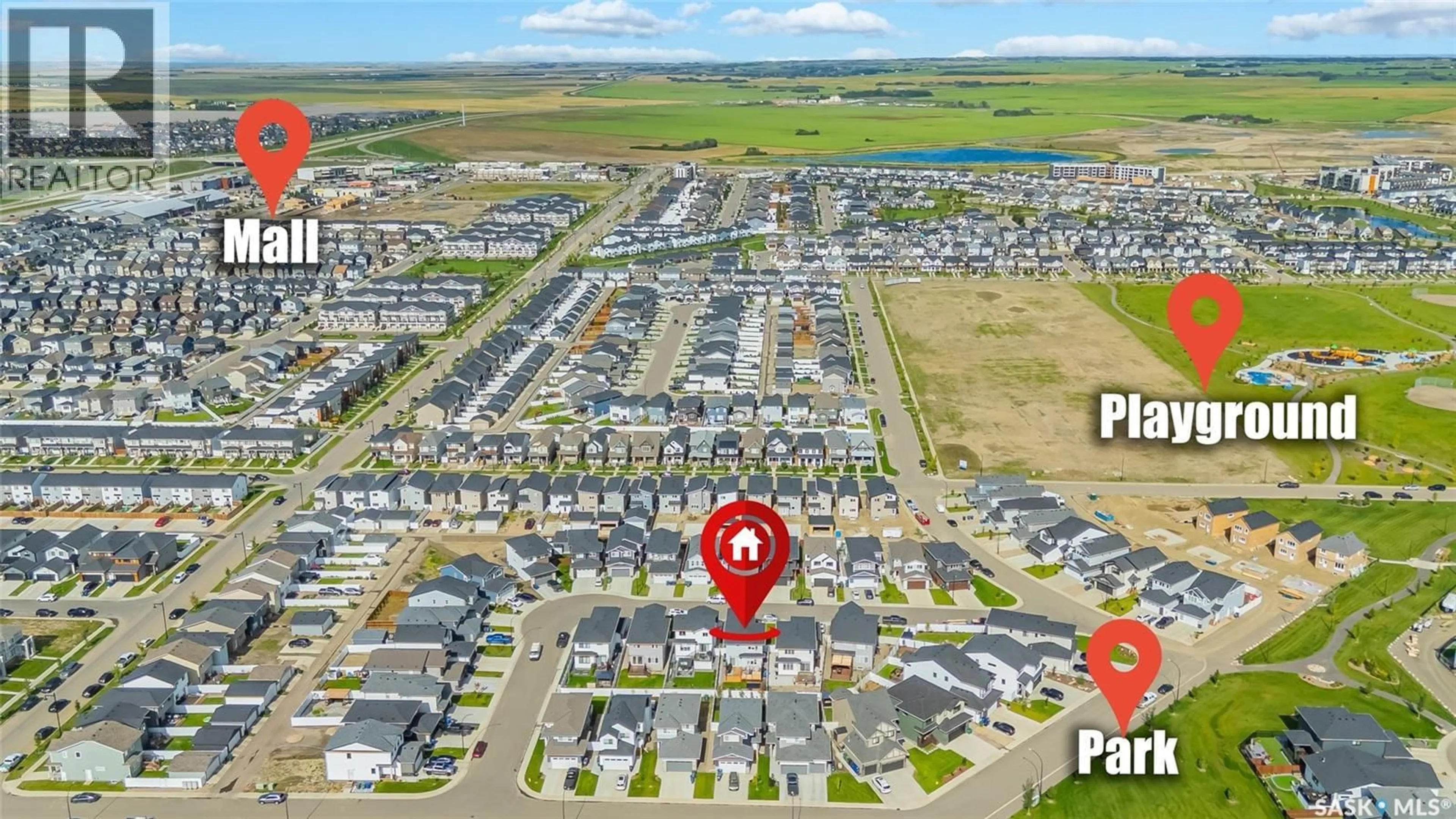 A pic from outside/outdoor area/front of a property/back of a property/a pic from drone, street for 258 PRASAD MANOR, Saskatoon Saskatchewan S7V1L4