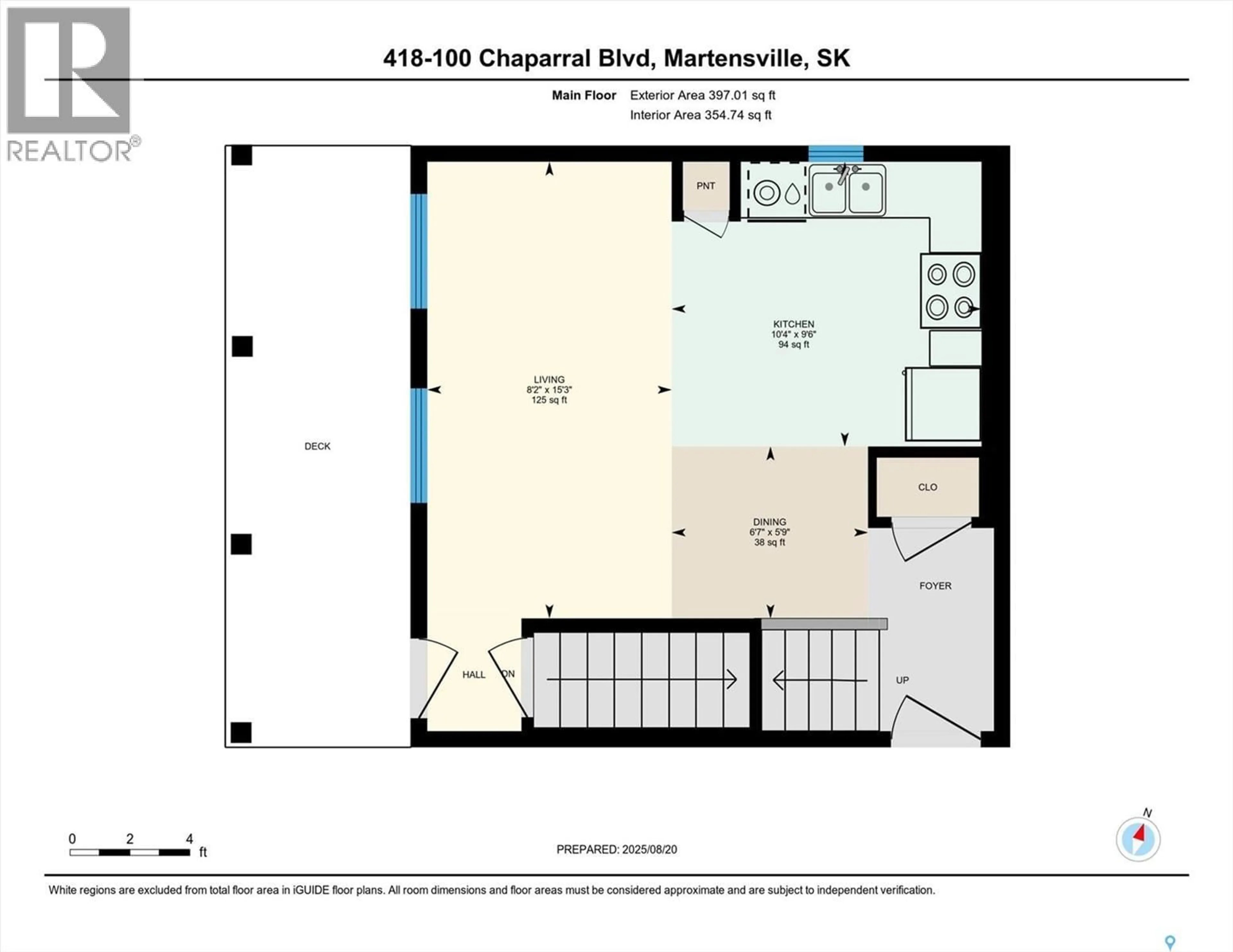 Floor plan for 418 100 CHAPARRAL BOULEVARD, Martensville Saskatchewan S0K0A2