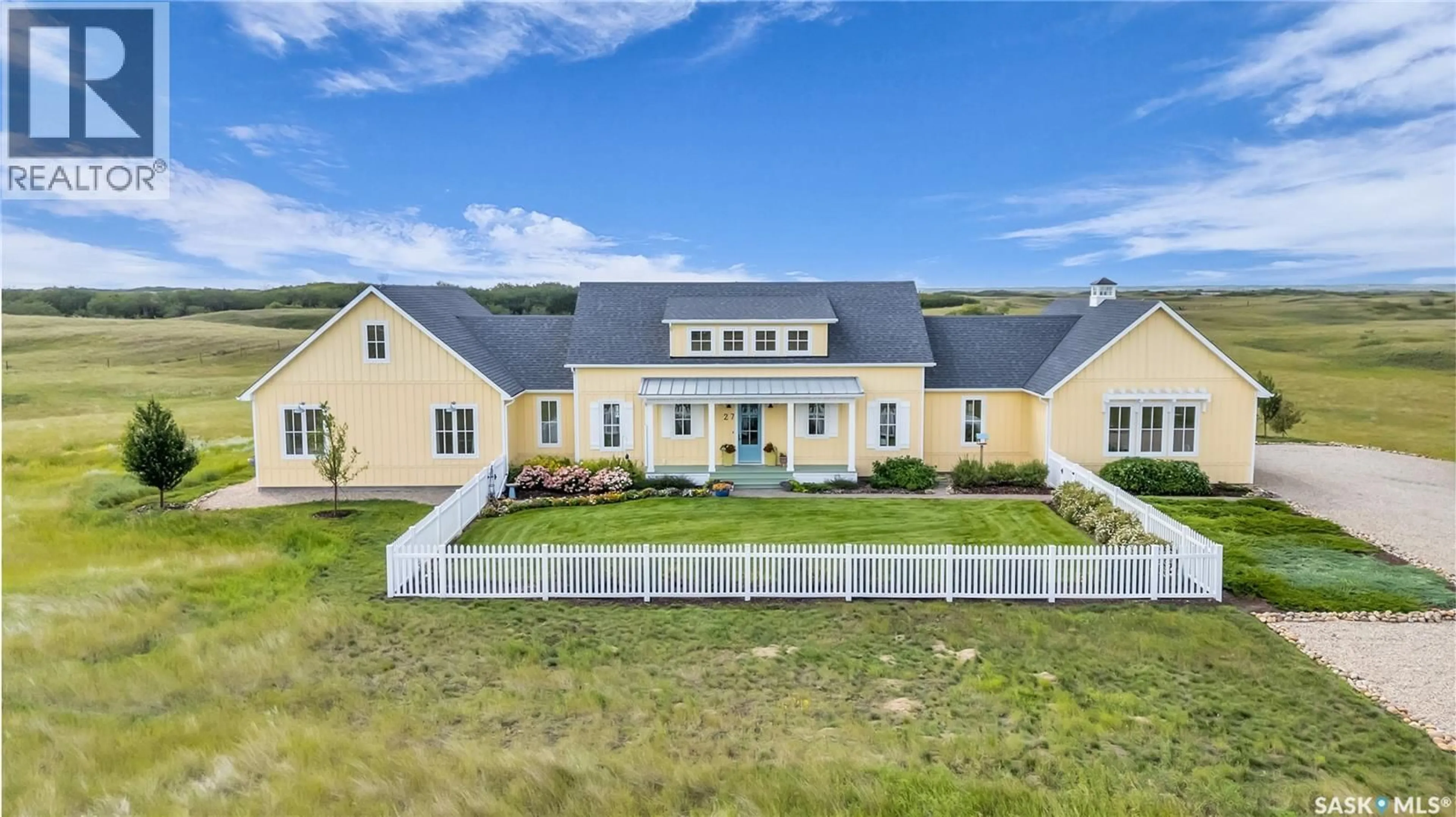 A pic from outside/outdoor area/front of a property/back of a property/a pic from drone, mountain view for 27 PEACE ROAD, Dundurn Rm No. 314 Saskatchewan S7K4E2