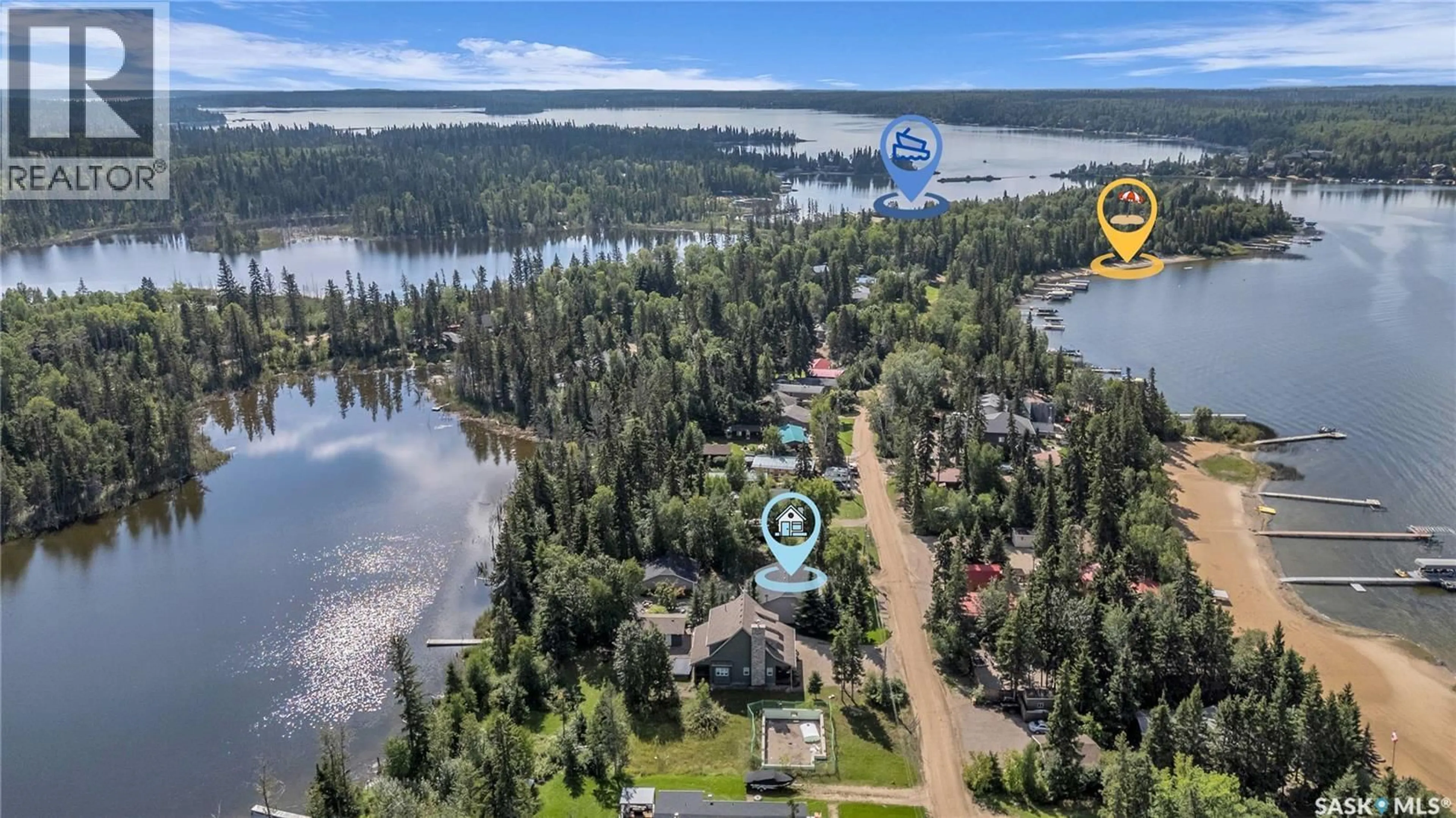 A pic from outside/outdoor area/front of a property/back of a property/a pic from drone, water/lake/river/ocean view for 315 ILA AVENUE, Lakeland Rm No. 521 Saskatchewan S0J0N0