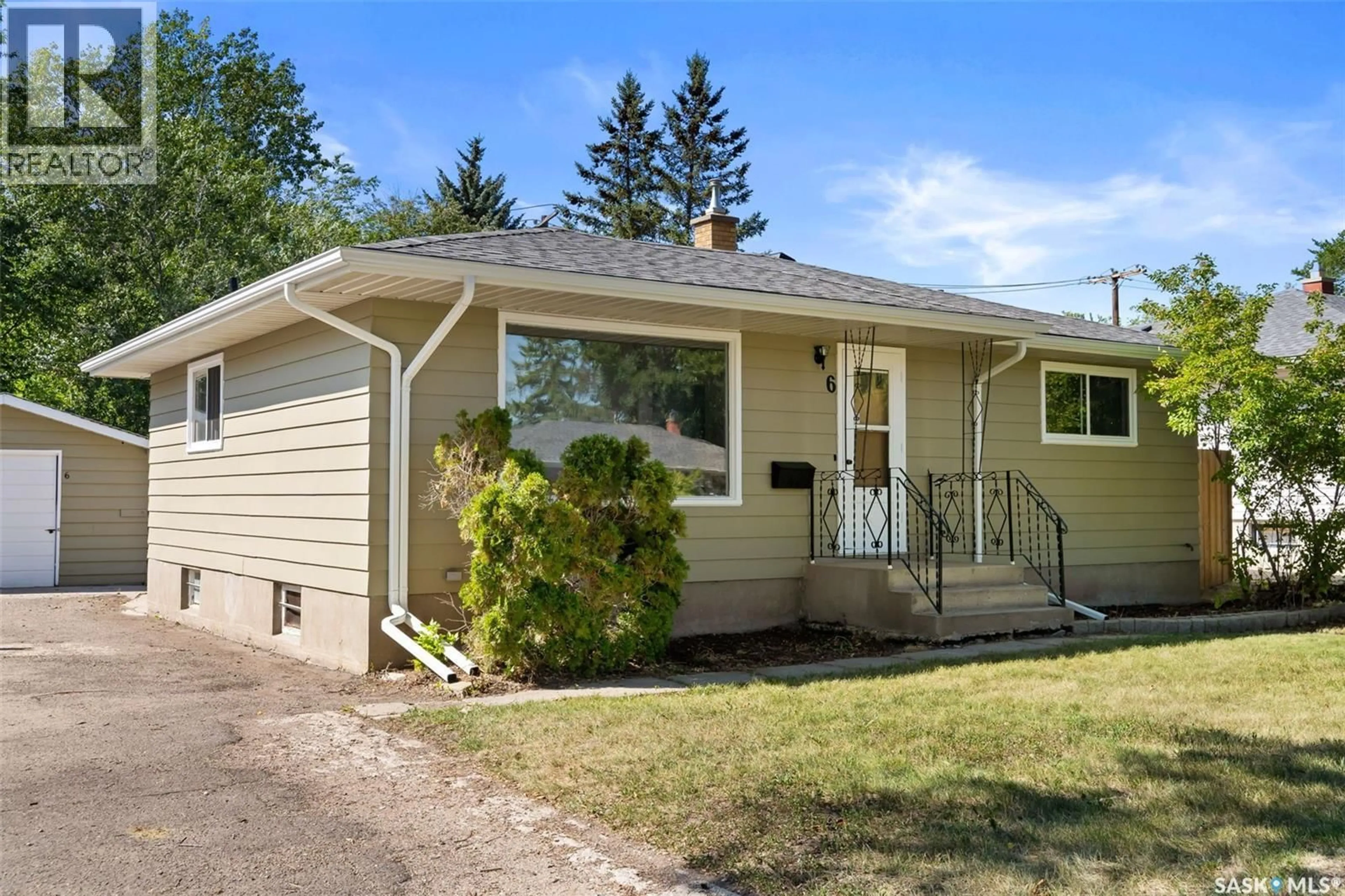 Home with vinyl exterior material, street for 6 STAPLEFORD CRESCENT, Regina Saskatchewan S4R4S4