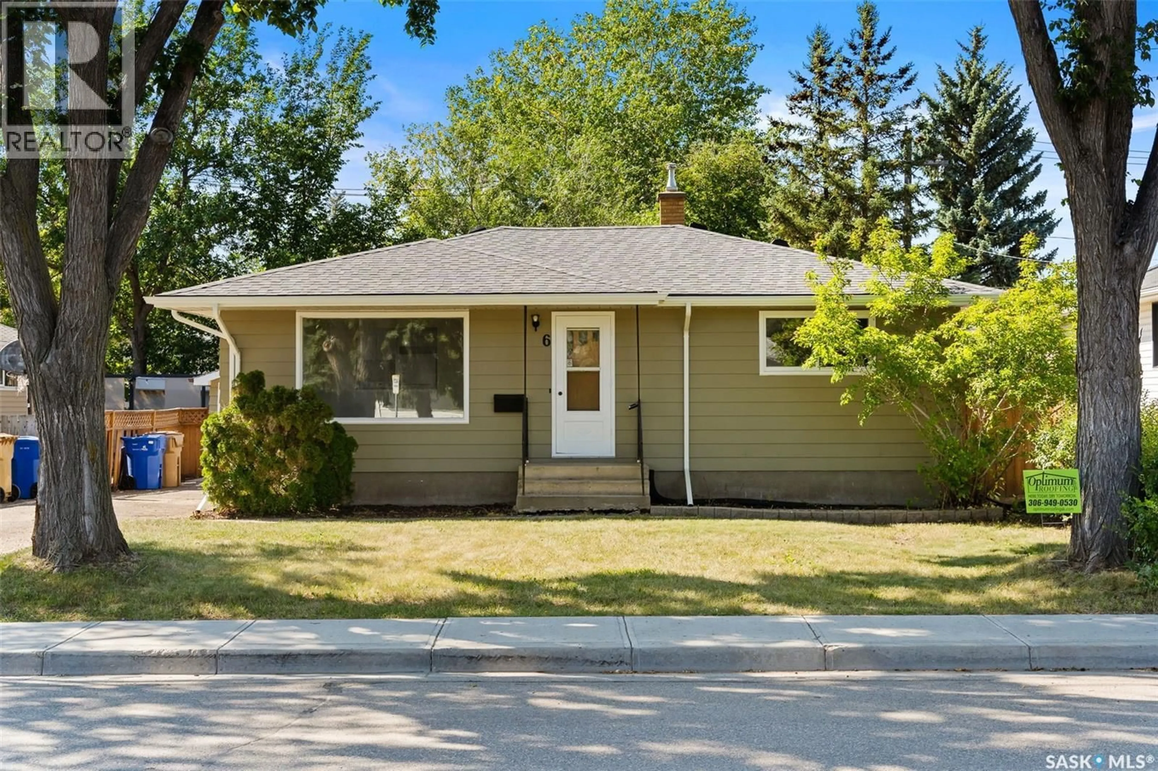 Home with vinyl exterior material, street for 6 STAPLEFORD CRESCENT, Regina Saskatchewan S4R4S4