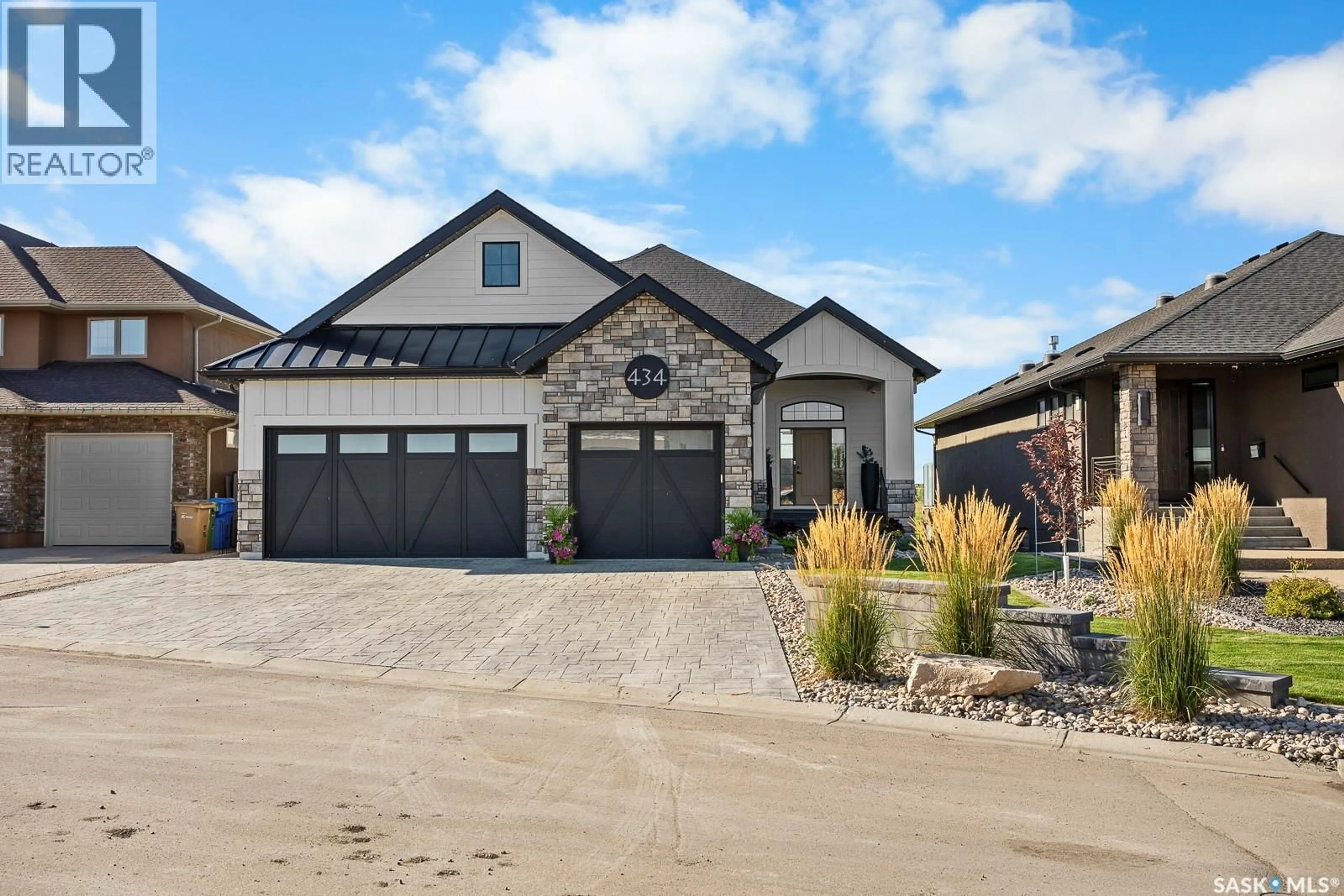 Home with brick exterior material, street for 434 GREENSIDE TERRACE, Regina Saskatchewan S4Y0A8