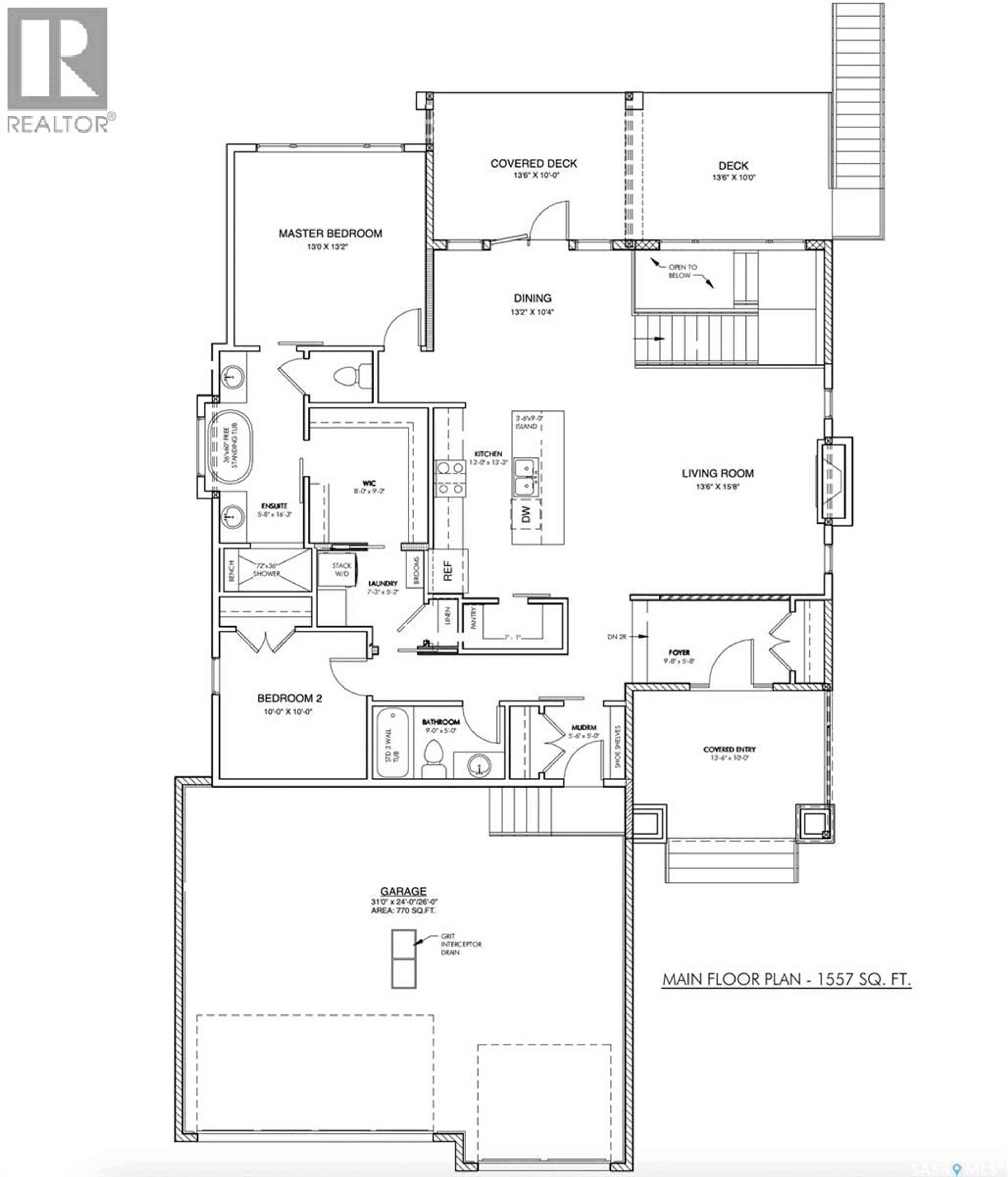 Floor plan for 434 GREENSIDE TERRACE, Regina Saskatchewan S4Y0A8