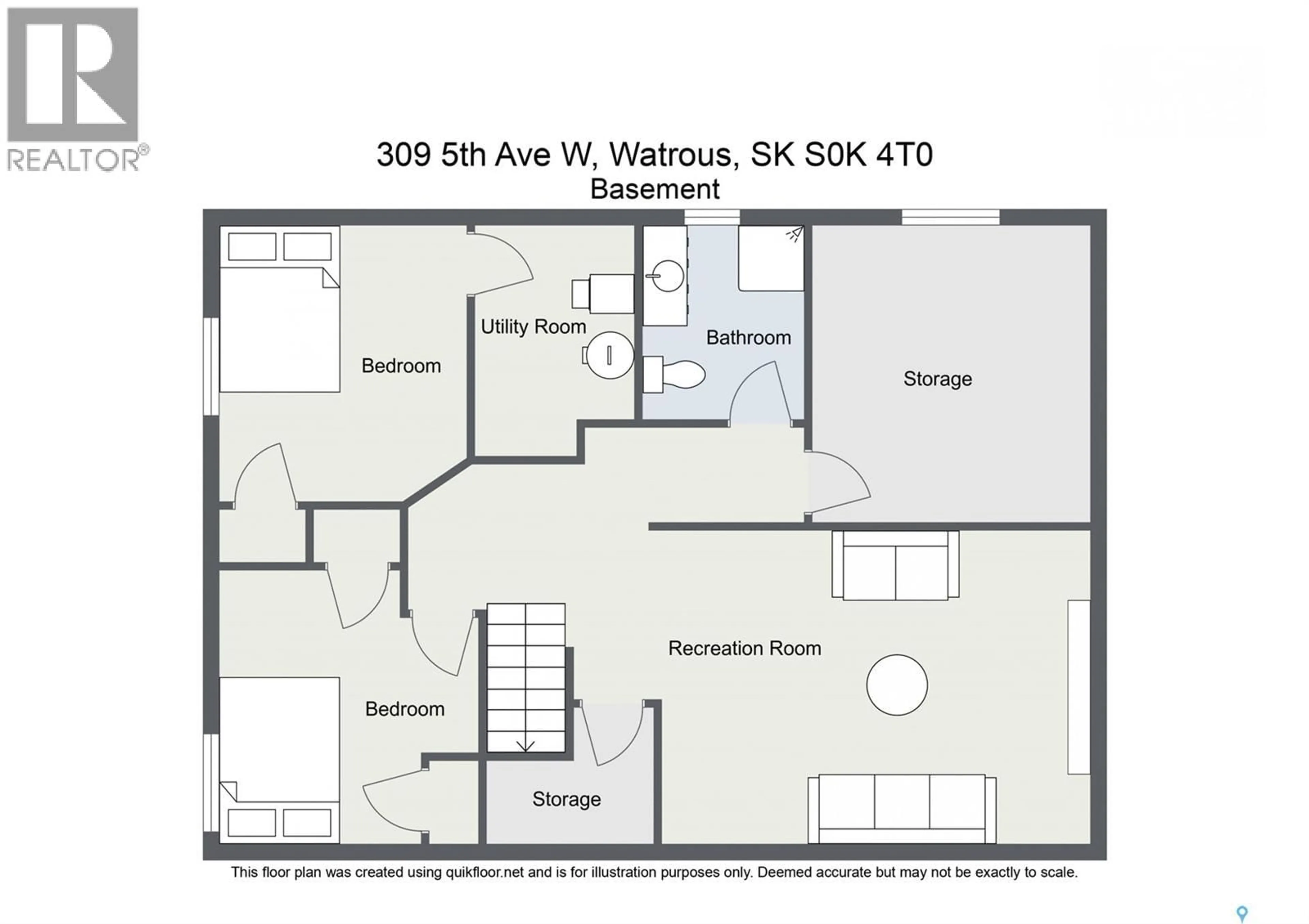 Floor plan for 309 5TH AVENUE, Watrous Saskatchewan S0K4T0
