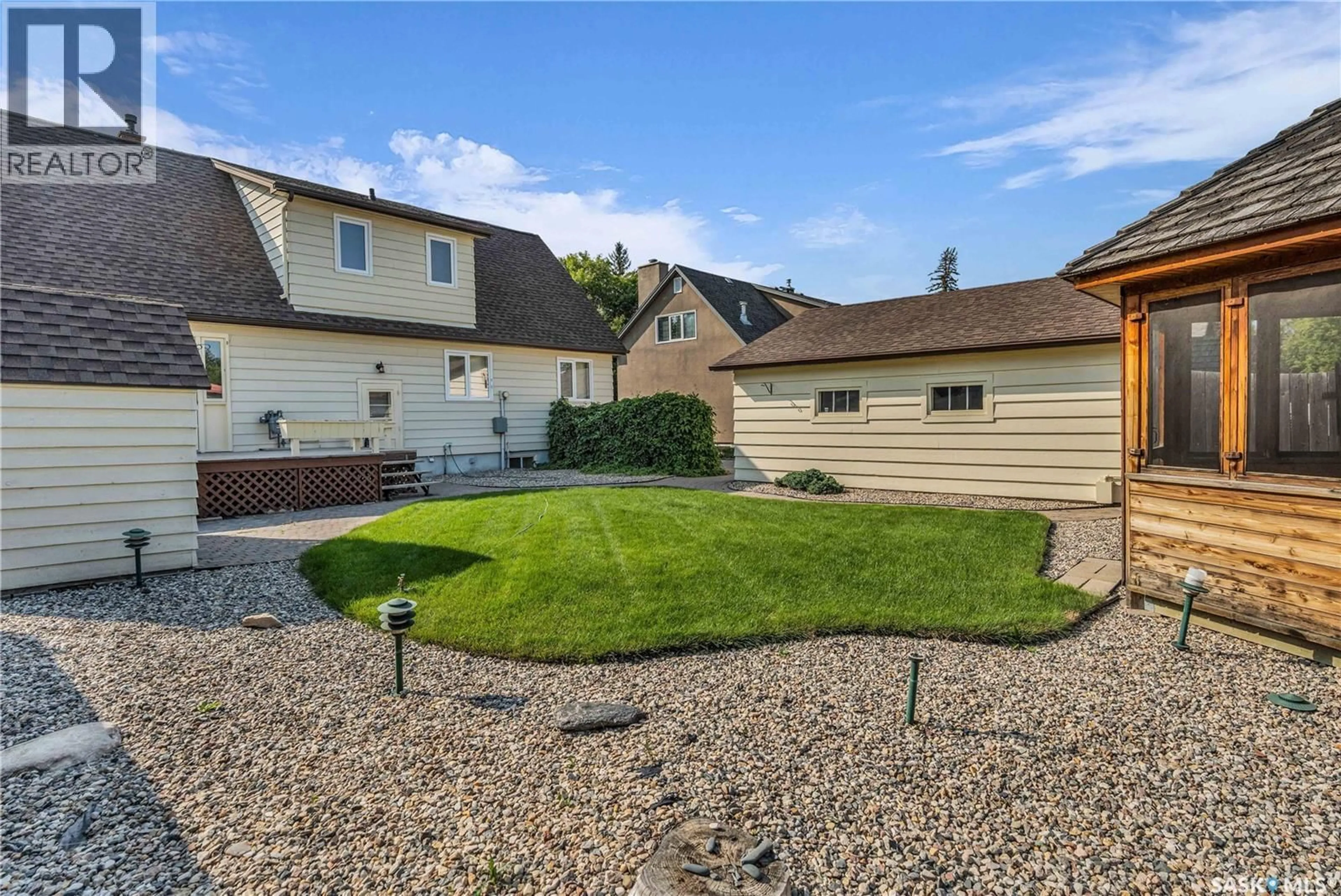 A pic from outside/outdoor area/front of a property/back of a property/a pic from drone, unknown for 13 LAMONT CRESCENT, Regina Saskatchewan S4S4A3