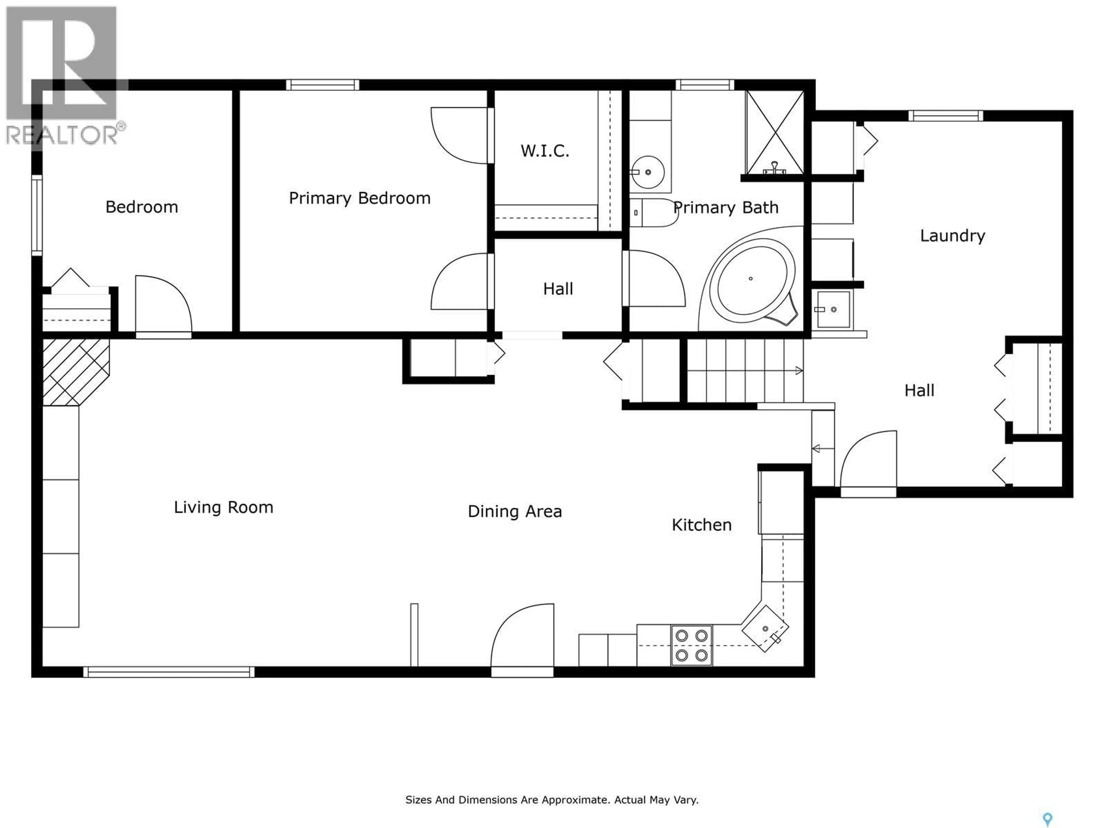 Floor plan for 217 1ST AVENUE, Vibank Saskatchewan S0G4Y0