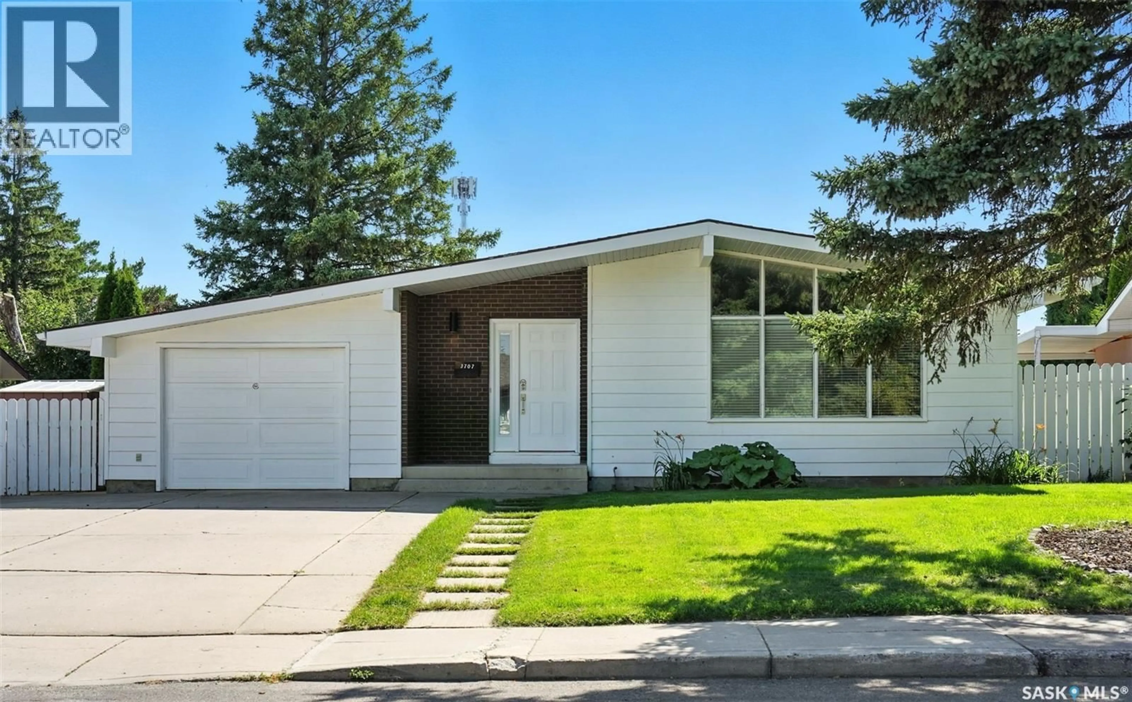 Home with vinyl exterior material, street for 3707 BALFOUR STREET, Saskatoon Saskatchewan S7H3Z5