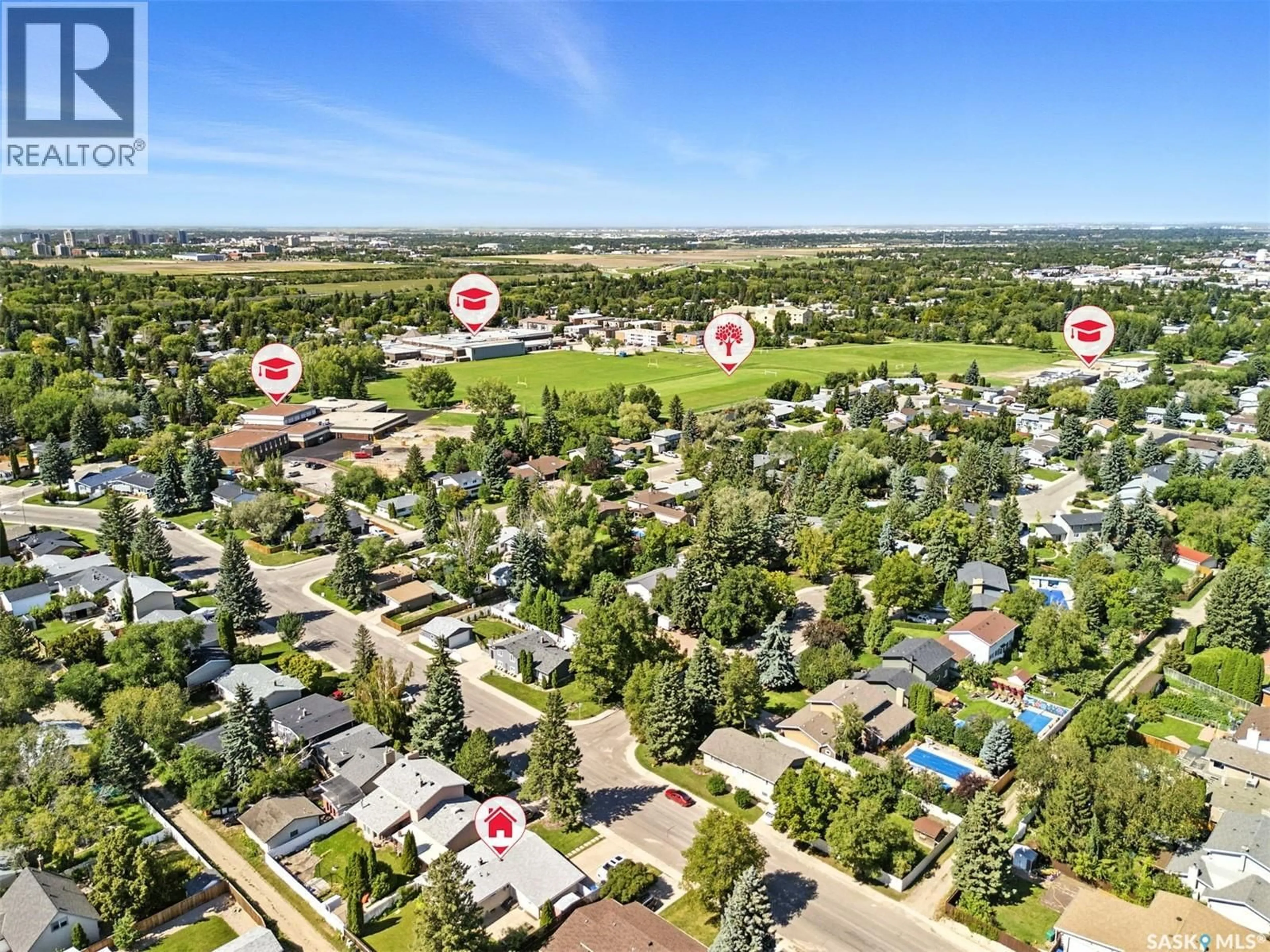 A pic from outside/outdoor area/front of a property/back of a property/a pic from drone, unknown for 3707 BALFOUR STREET, Saskatoon Saskatchewan S7H3Z5