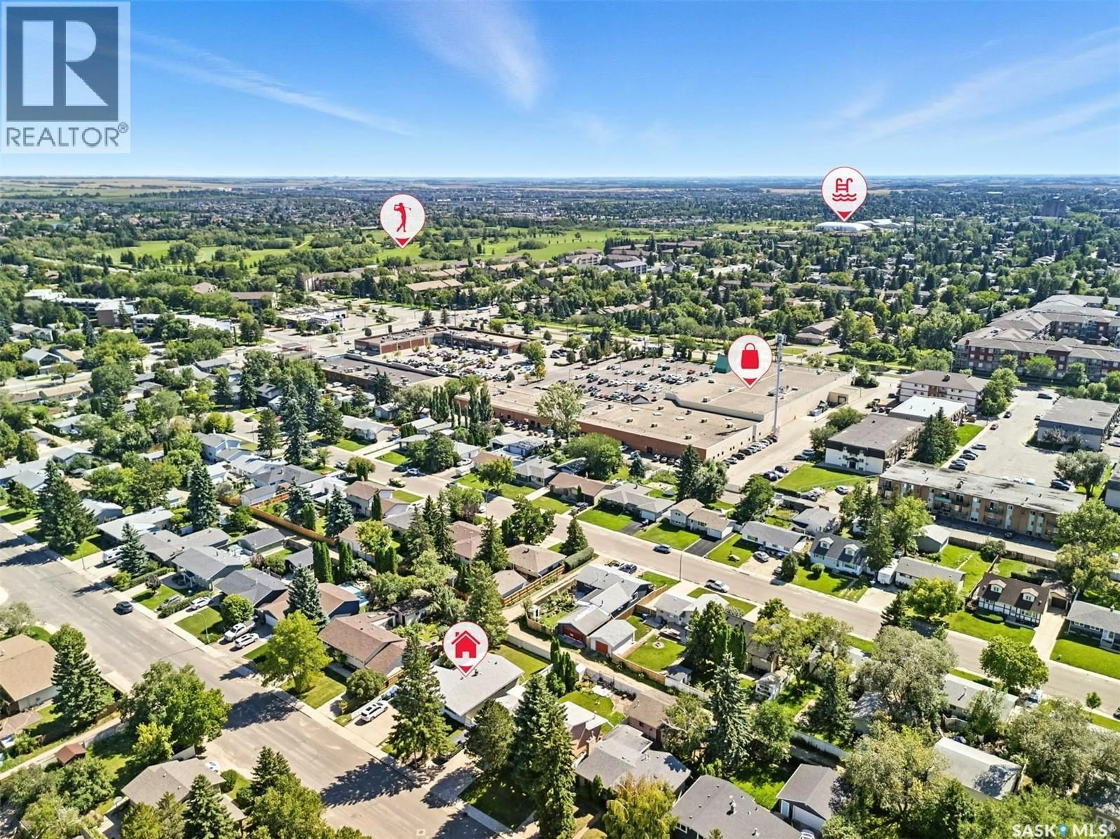 A pic from outside/outdoor area/front of a property/back of a property/a pic from drone, street for 3707 BALFOUR STREET, Saskatoon Saskatchewan S7H3Z5