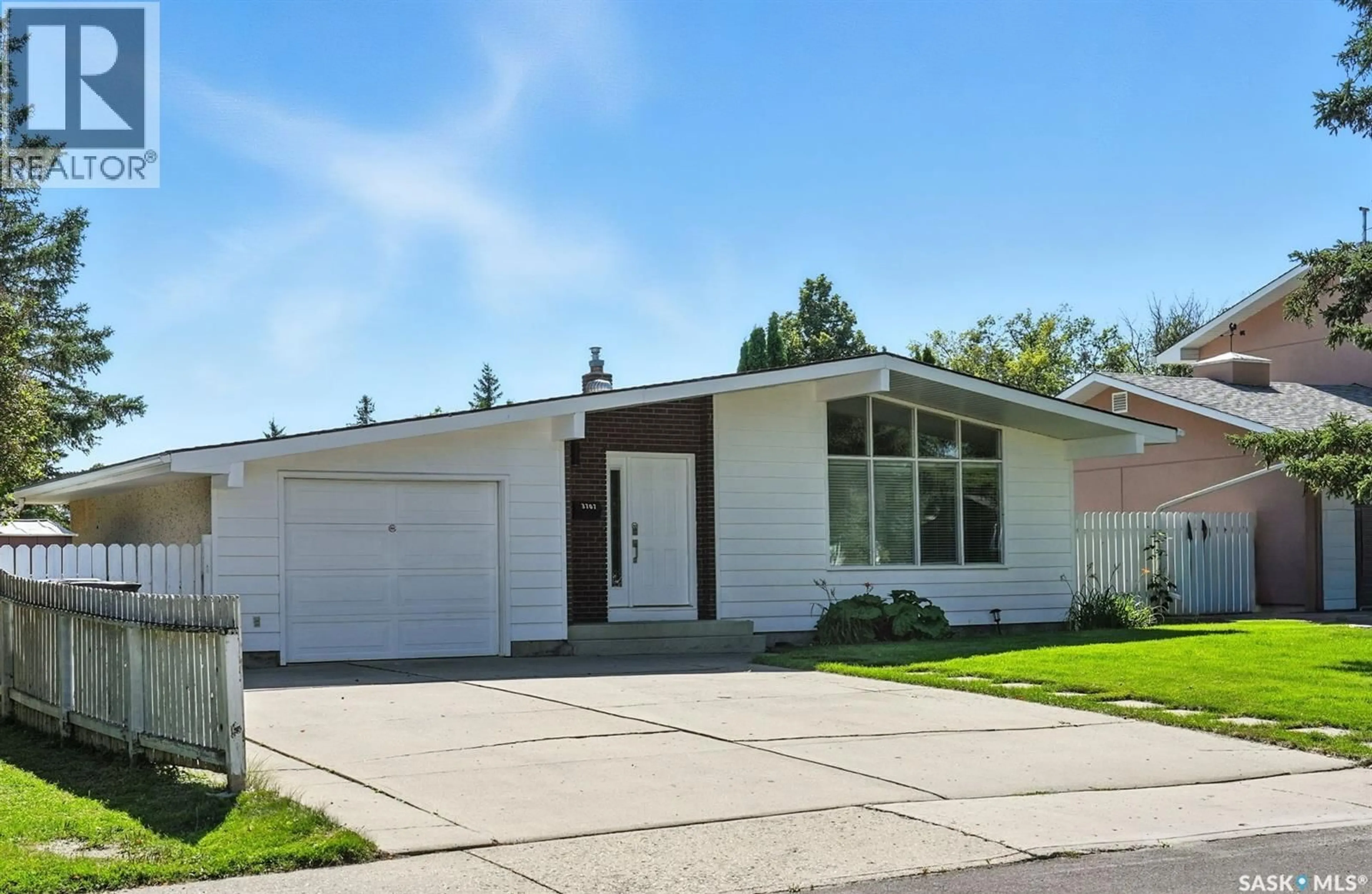 Home with vinyl exterior material, street for 3707 BALFOUR STREET, Saskatoon Saskatchewan S7H3Z5