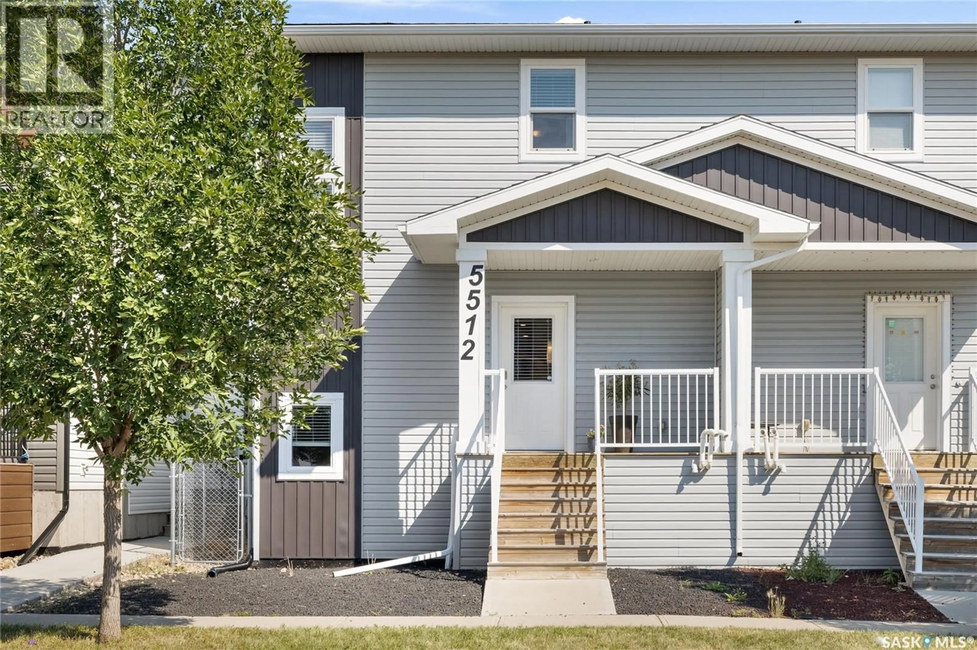 Home with vinyl exterior material, street for 5512 WATERER ROAD, Regina Saskatchewan S4W0N1