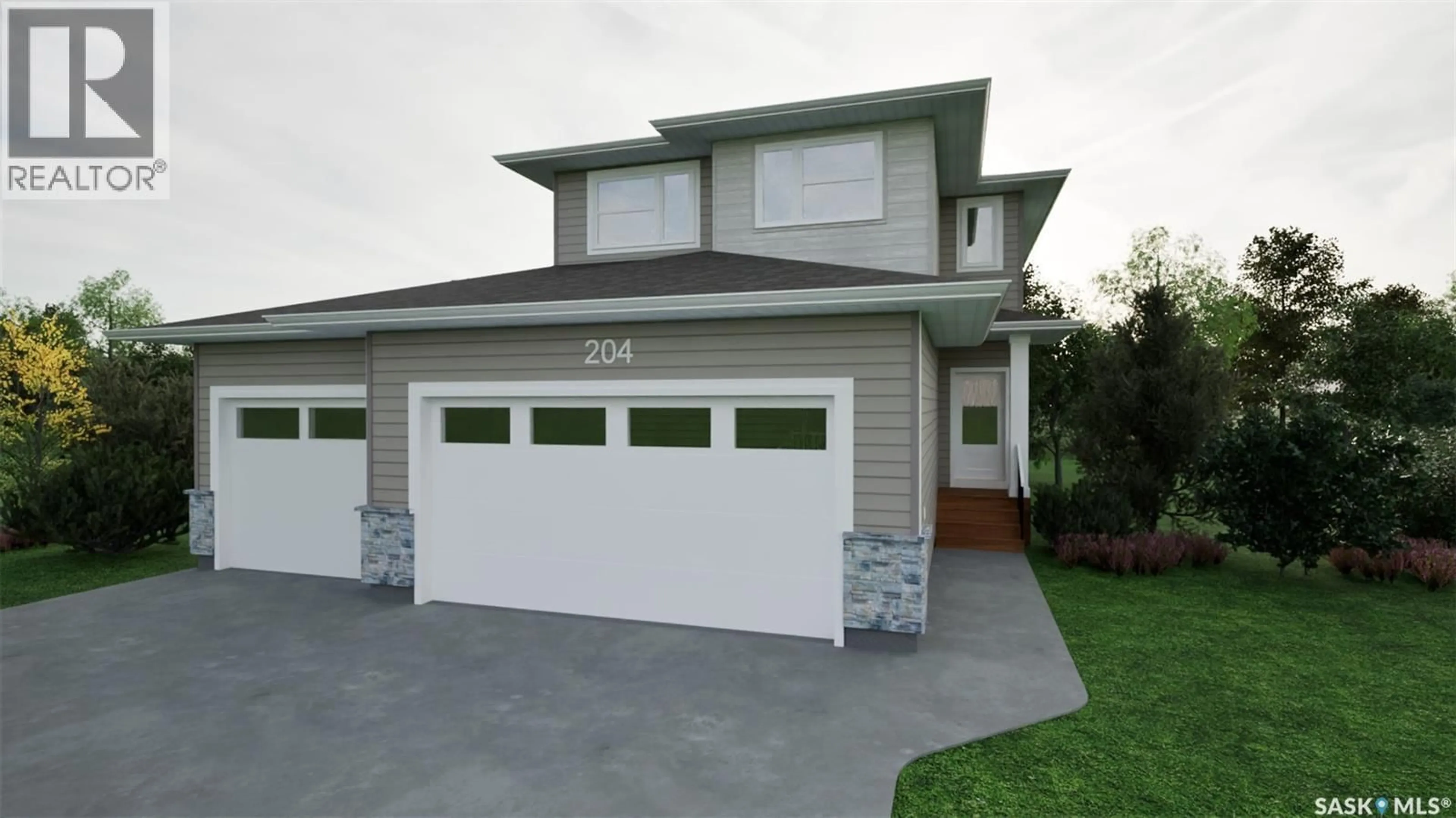 Home with vinyl exterior material, street for 204 OLIVER LANE, Martensville Saskatchewan S0K2T1