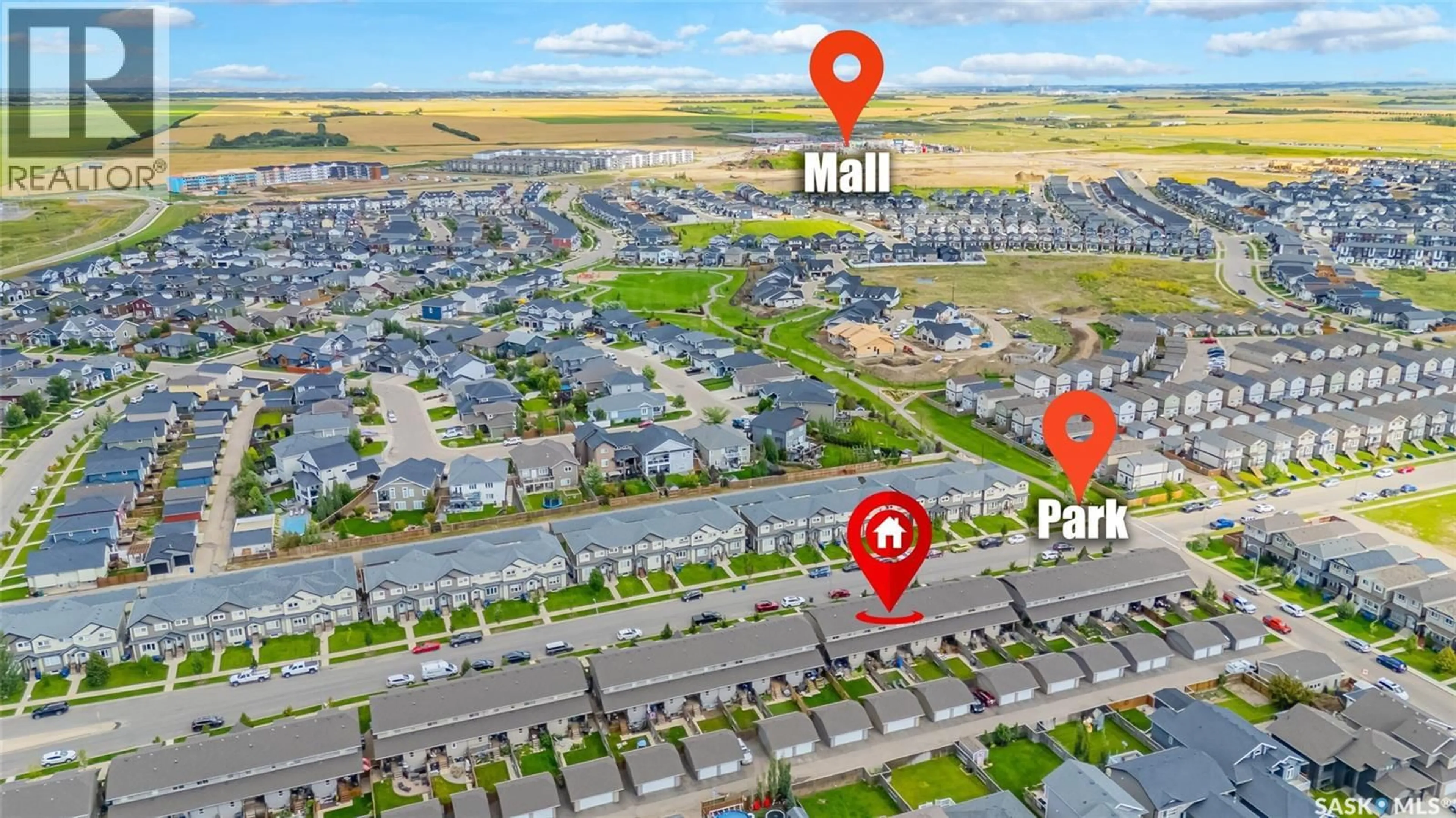 A pic from outside/outdoor area/front of a property/back of a property/a pic from drone, street for N - 156 ROSEWOOD GATE, Saskatoon Saskatchewan S7V0K9