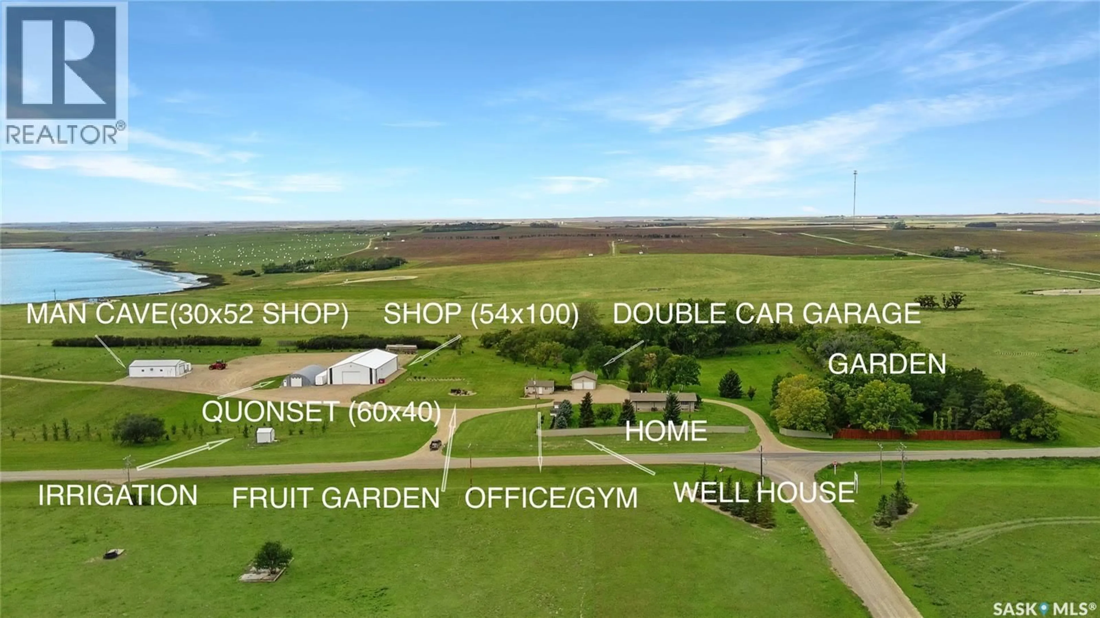 A pic from outside/outdoor area/front of a property/back of a property/a pic from drone, unknown for POTTER ACREAGE, Gull Lake Rm No. 139 Saskatchewan S0N1A0