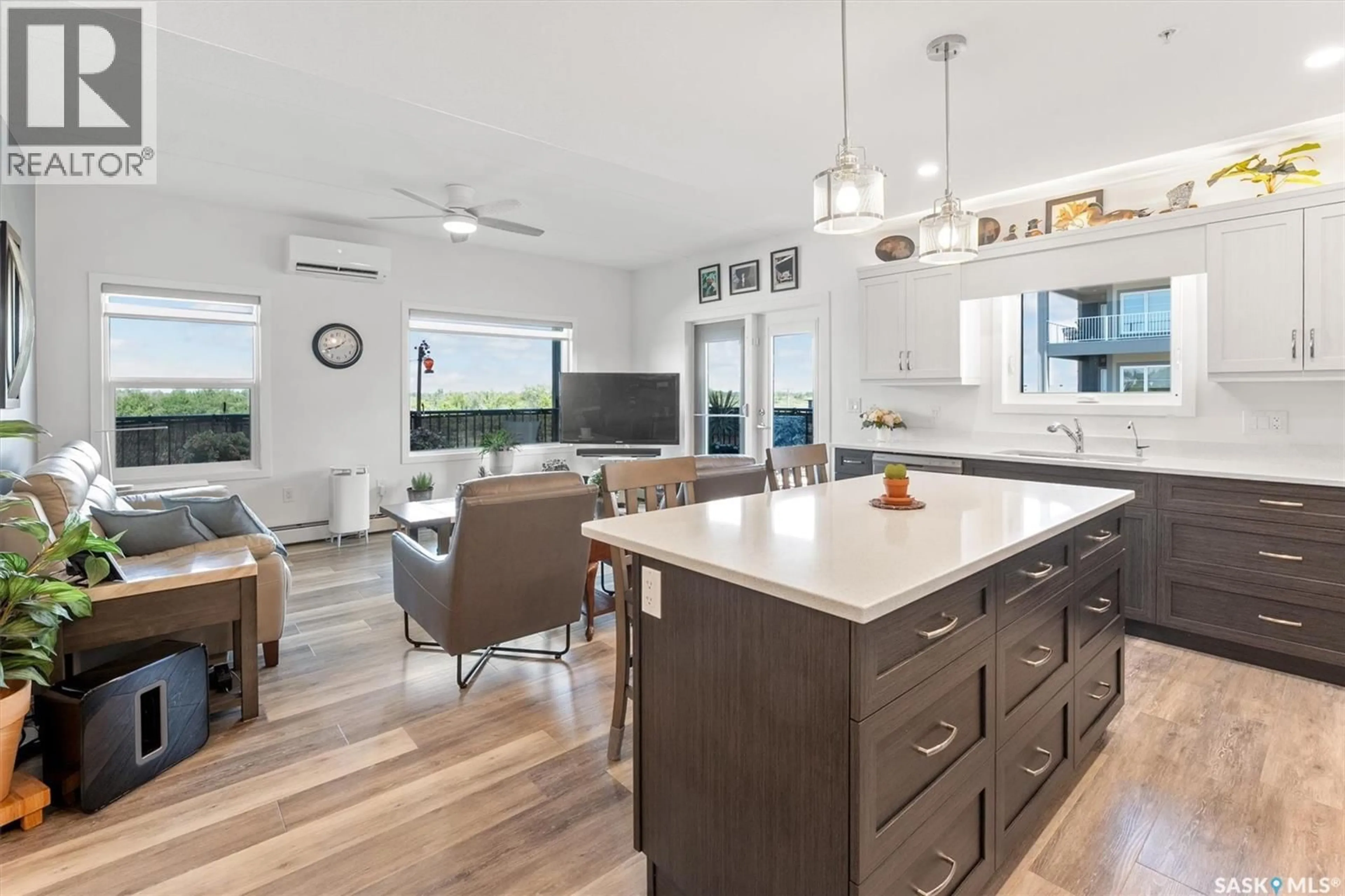 Open concept kitchen, ceramic/tile floor for 131 - 307 BEAUDRY CRESCENT, Martensville Saskatchewan S0K2T1