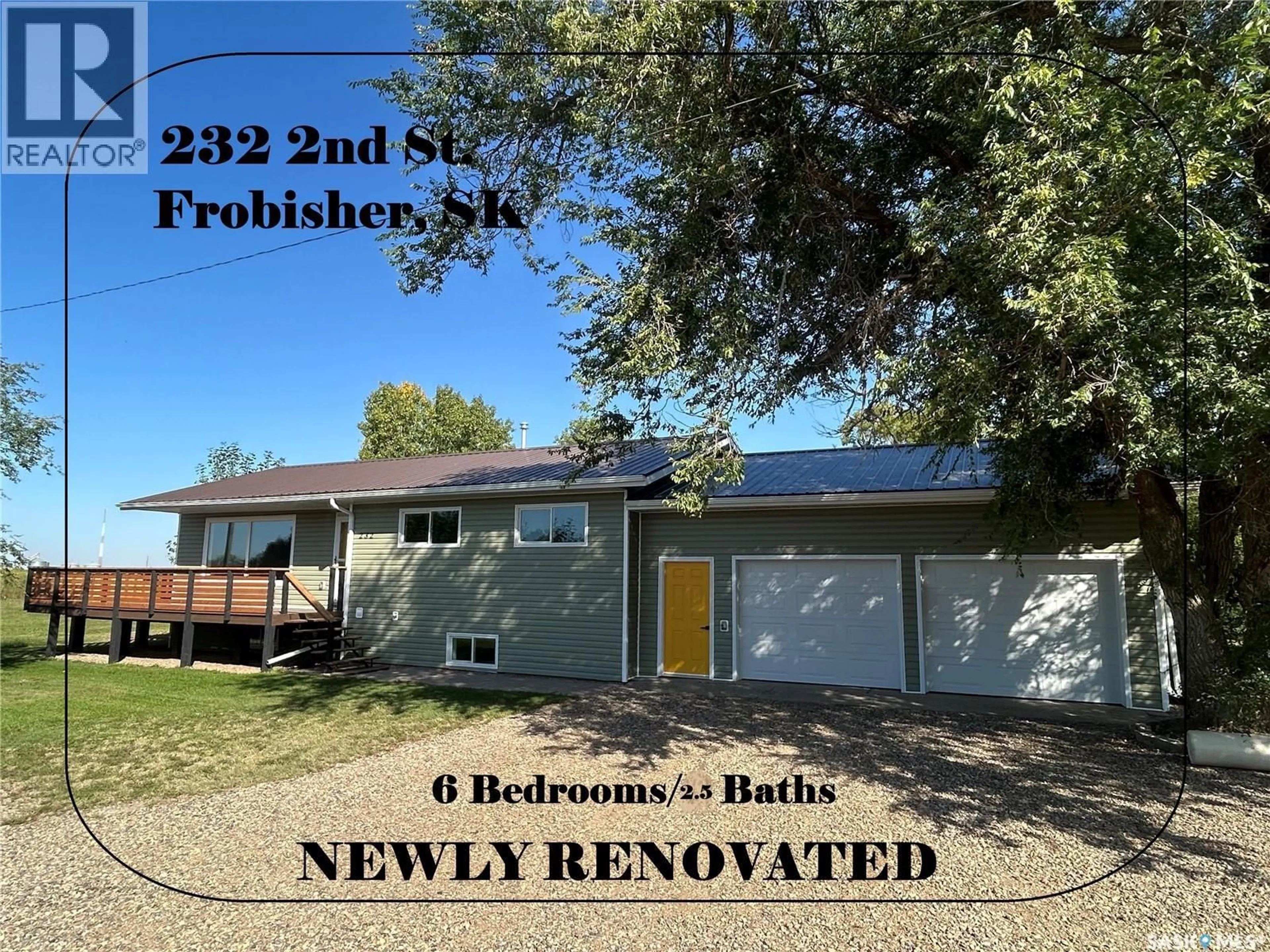 A pic from outside/outdoor area/front of a property/back of a property/a pic from drone, street for 232 2ND STREET, Frobisher Saskatchewan S0C0Y0