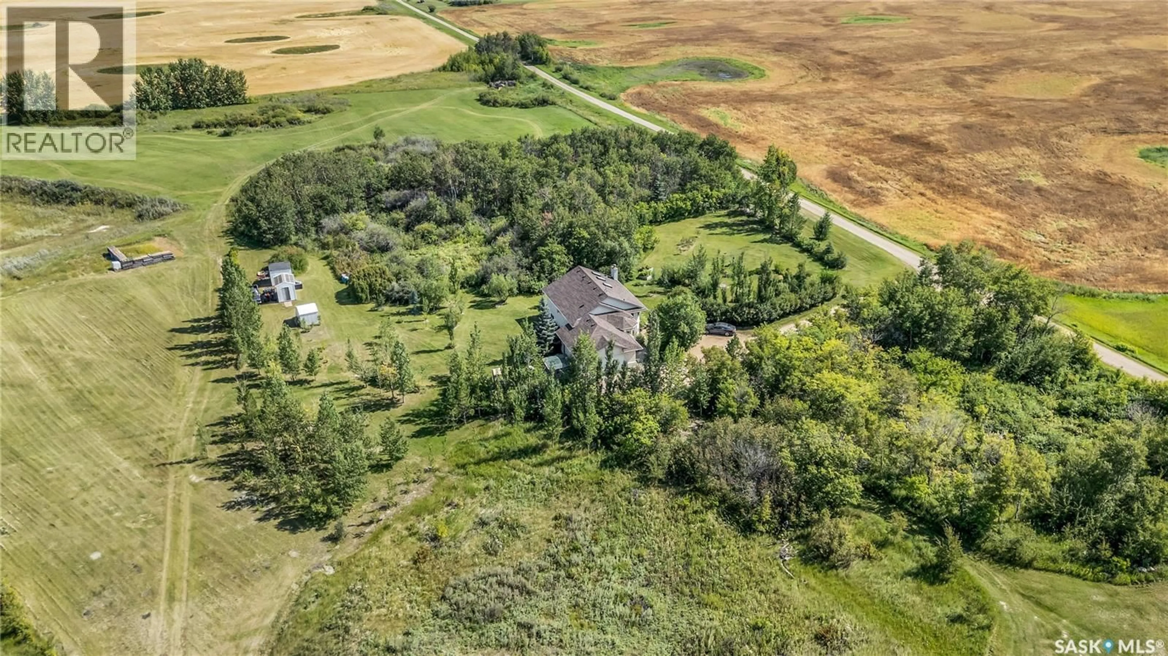 A pic from outside/outdoor area/front of a property/back of a property/a pic from drone, unknown for SCHNEIDER ACREAGE, Aberdeen Rm No. 373 Saskatchewan S7K3J9