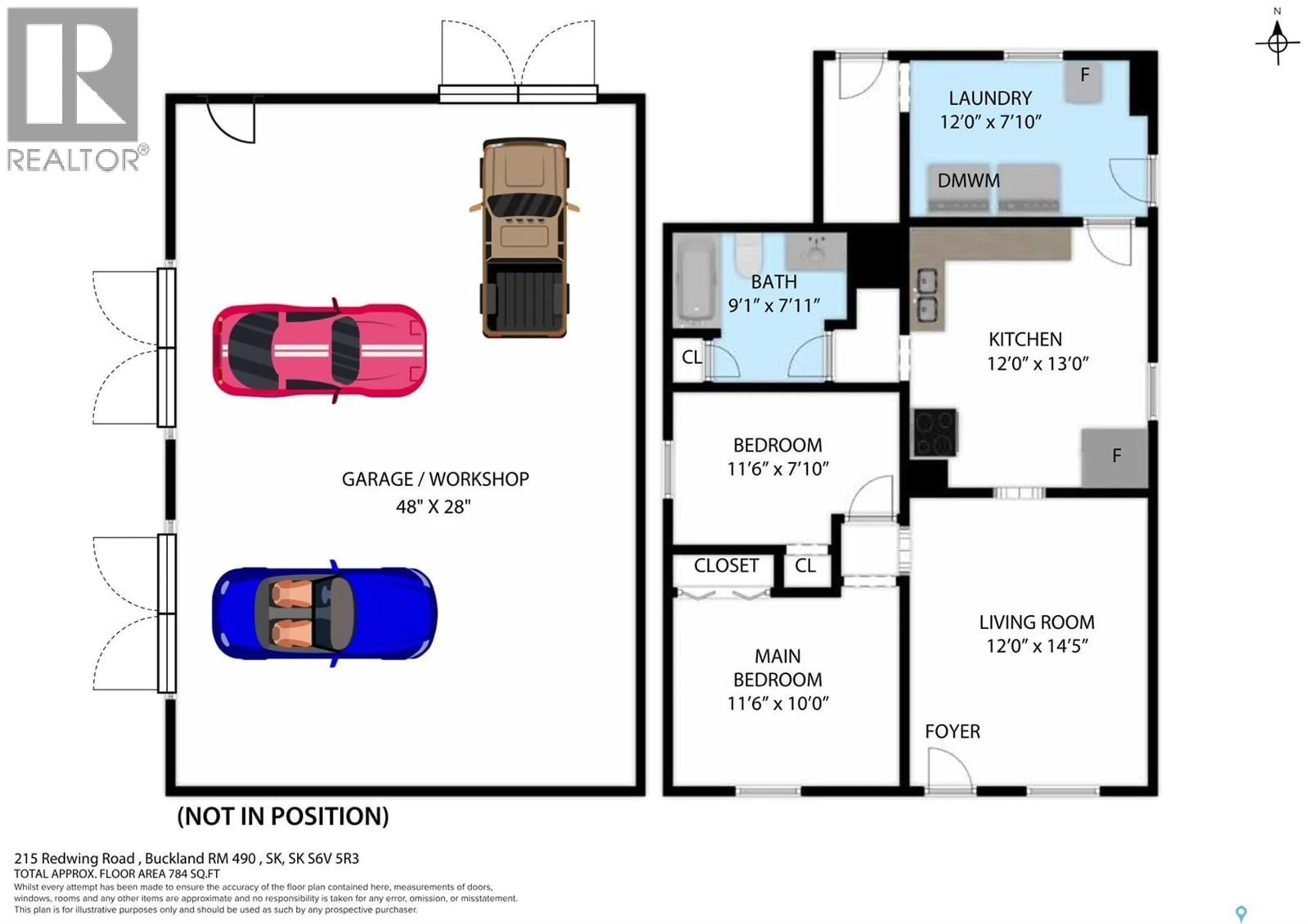 Indoor garage for 215 REDWING ROAD, Buckland Rm No. 491 Saskatchewan S6V5R3