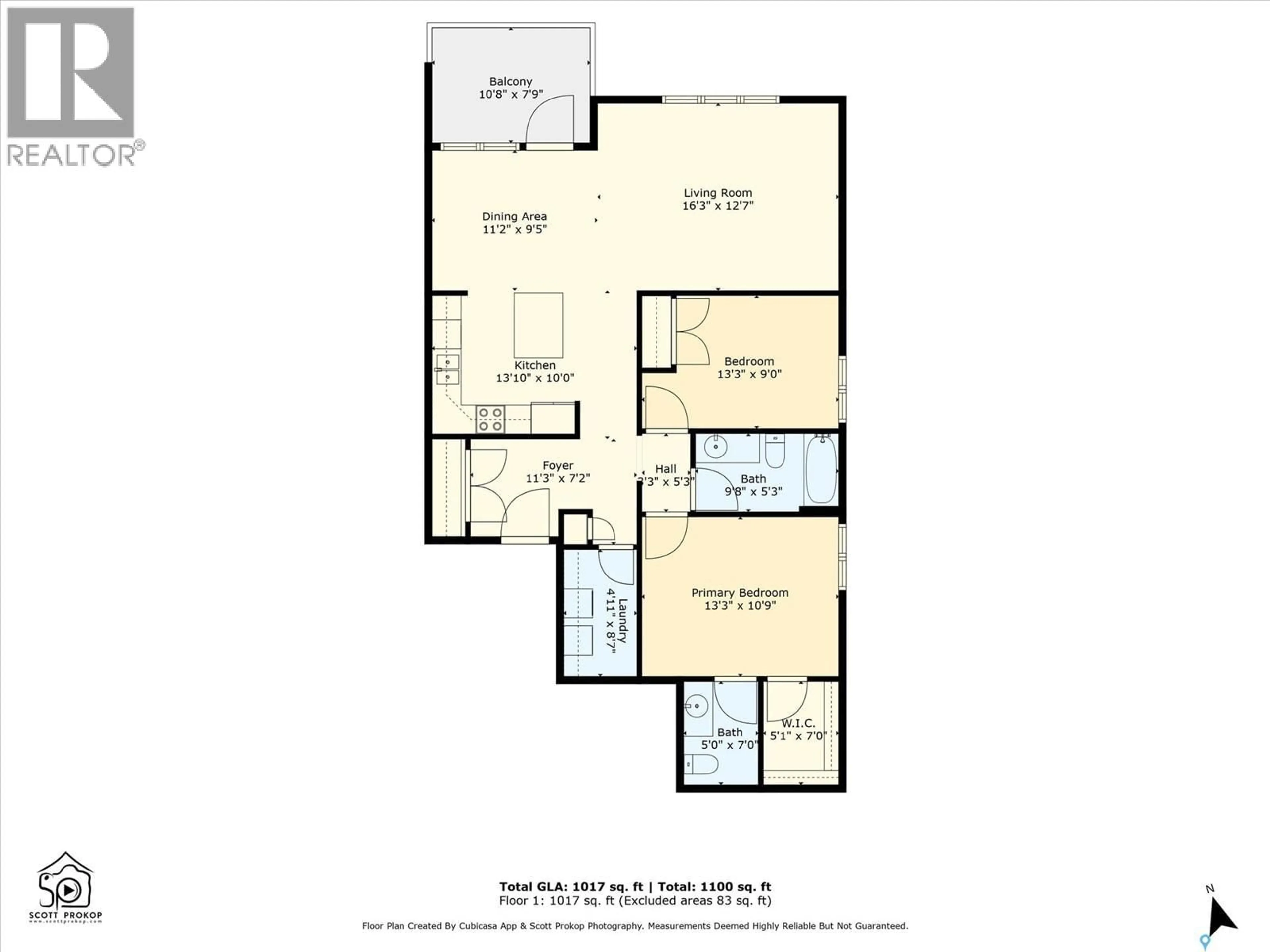 Floor plan for 102 318 108TH STREET, Saskatoon Saskatchewan S7N1P8