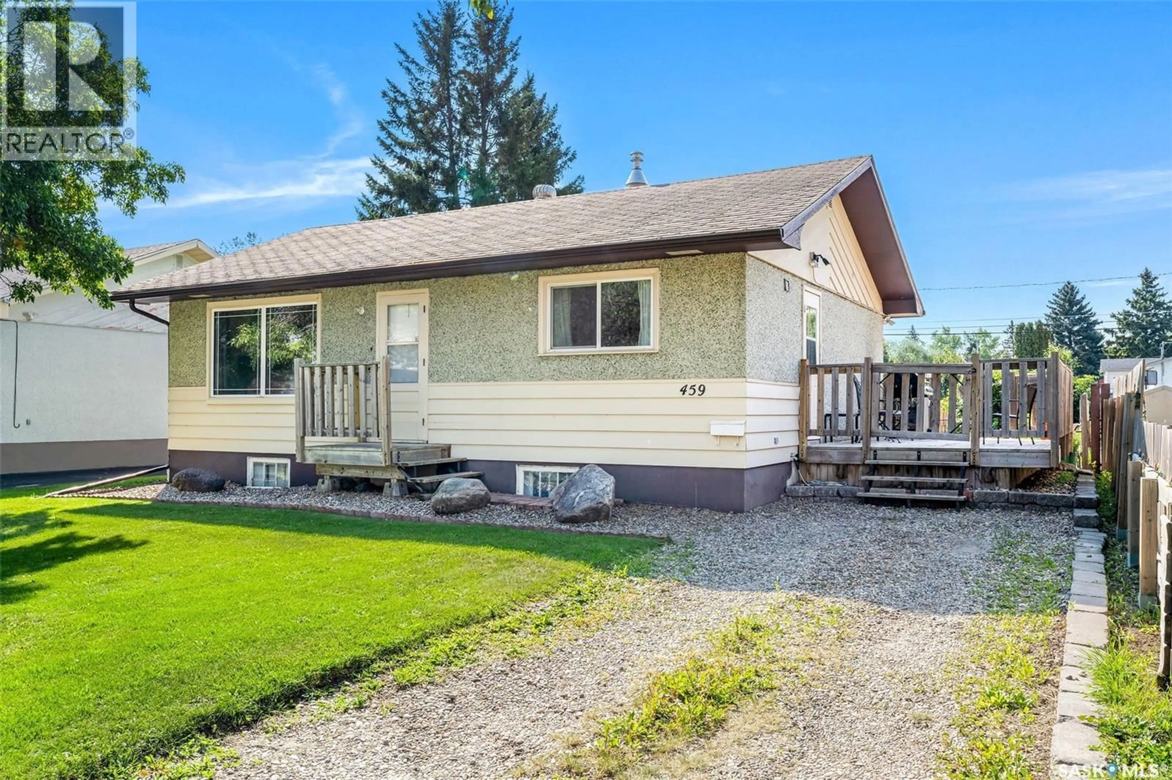 Home with vinyl exterior material, street for 459 25TH STREET, Prince Albert Saskatchewan S6V1T3