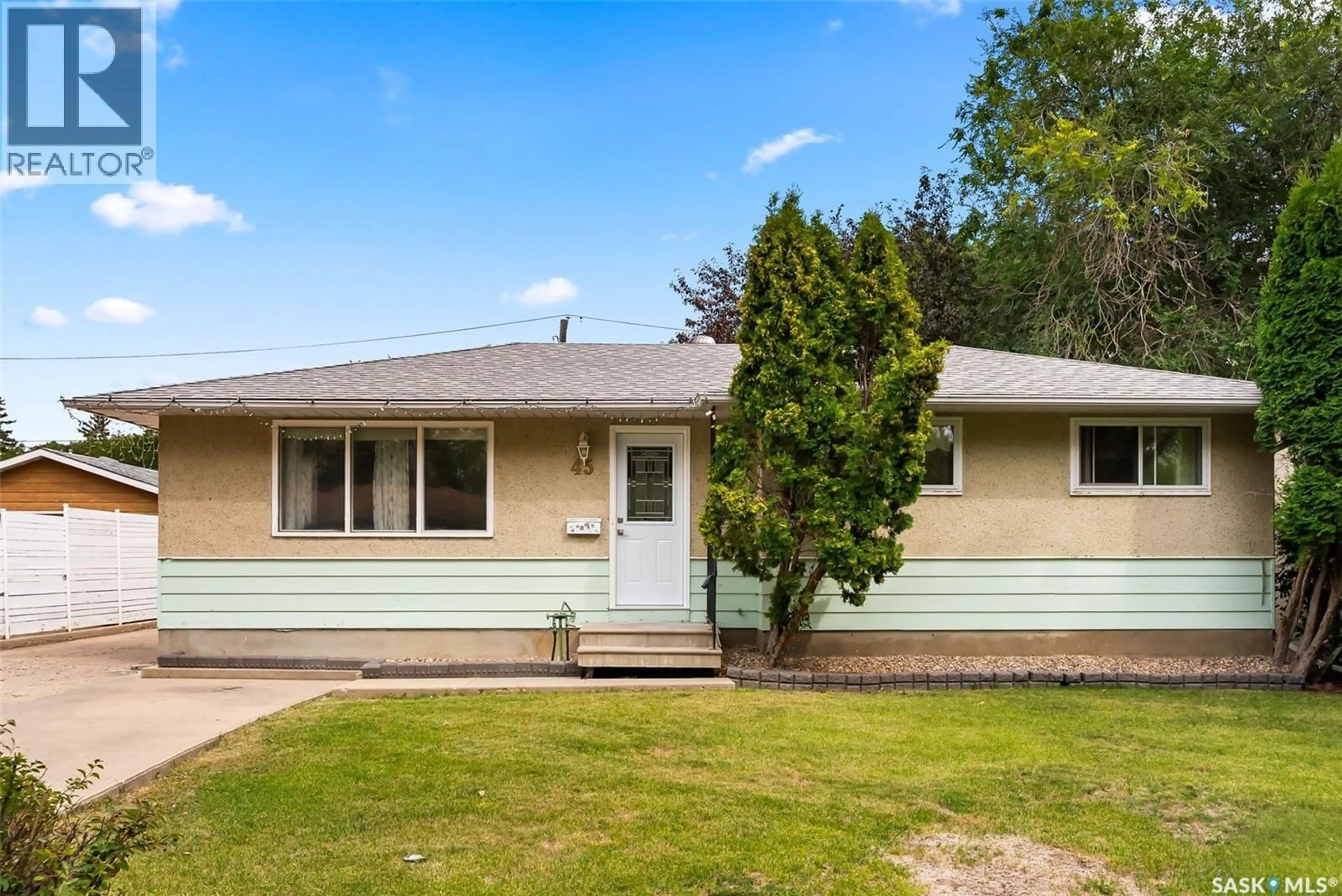 Home with vinyl exterior material, street for 45 DROPE STREET, Regina Saskatchewan S4R4R7