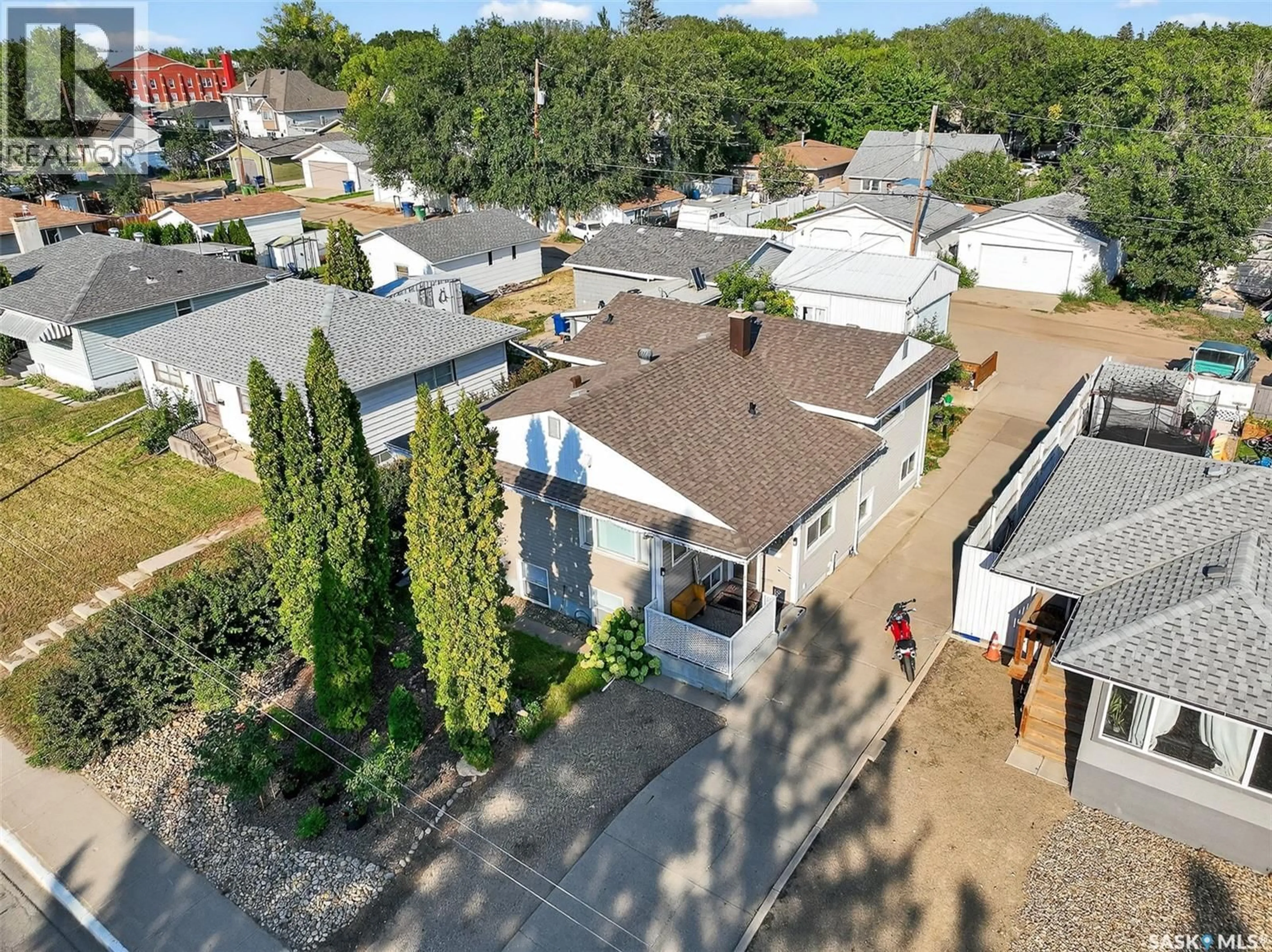 A pic from outside/outdoor area/front of a property/back of a property/a pic from drone, street for 1121 MAIN STREET, Moose Jaw Saskatchewan S6H0X3