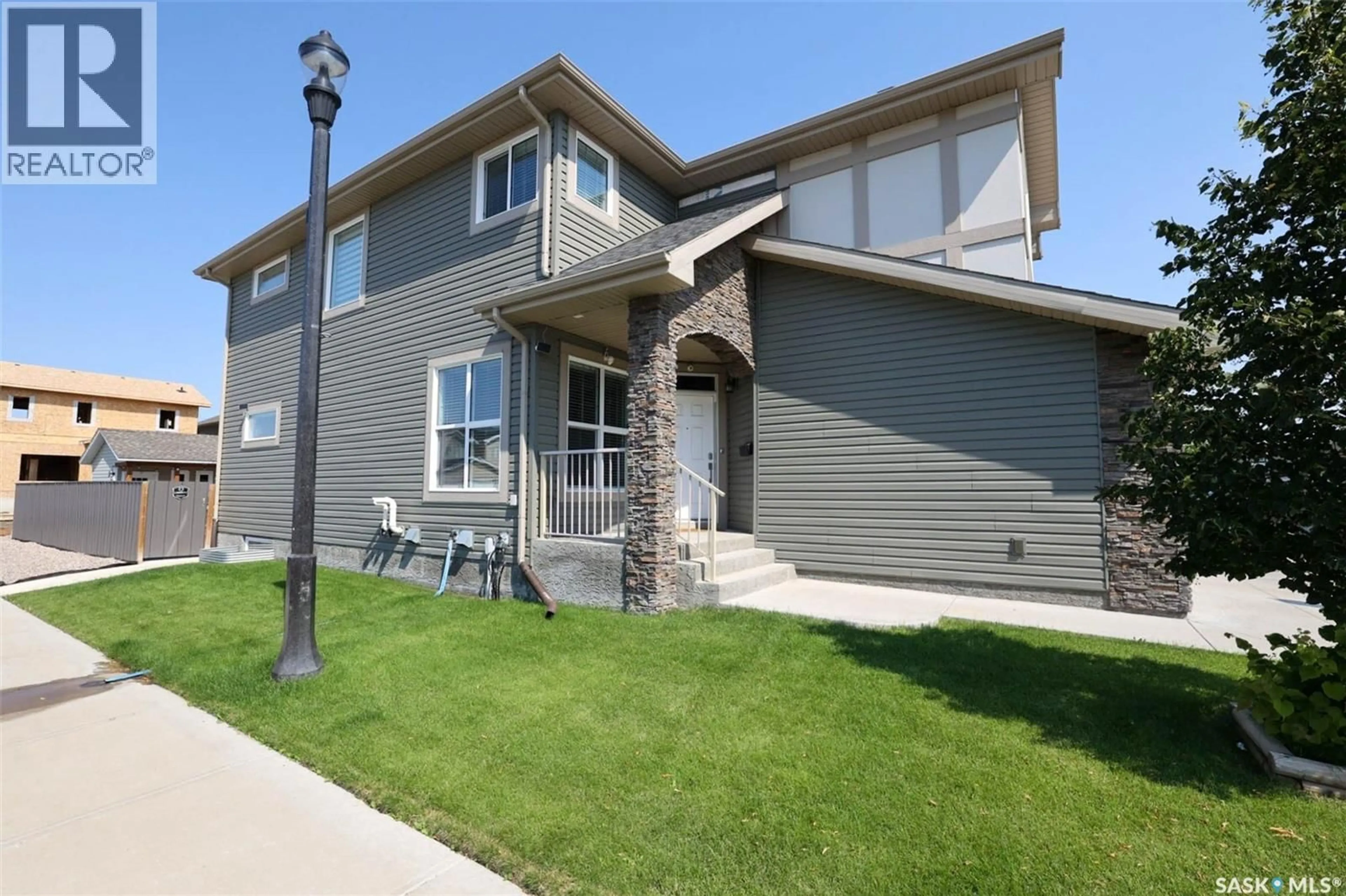 Home with vinyl exterior material, street for 3225 COPELAND ROAD, Regina Saskatchewan S4V3S7