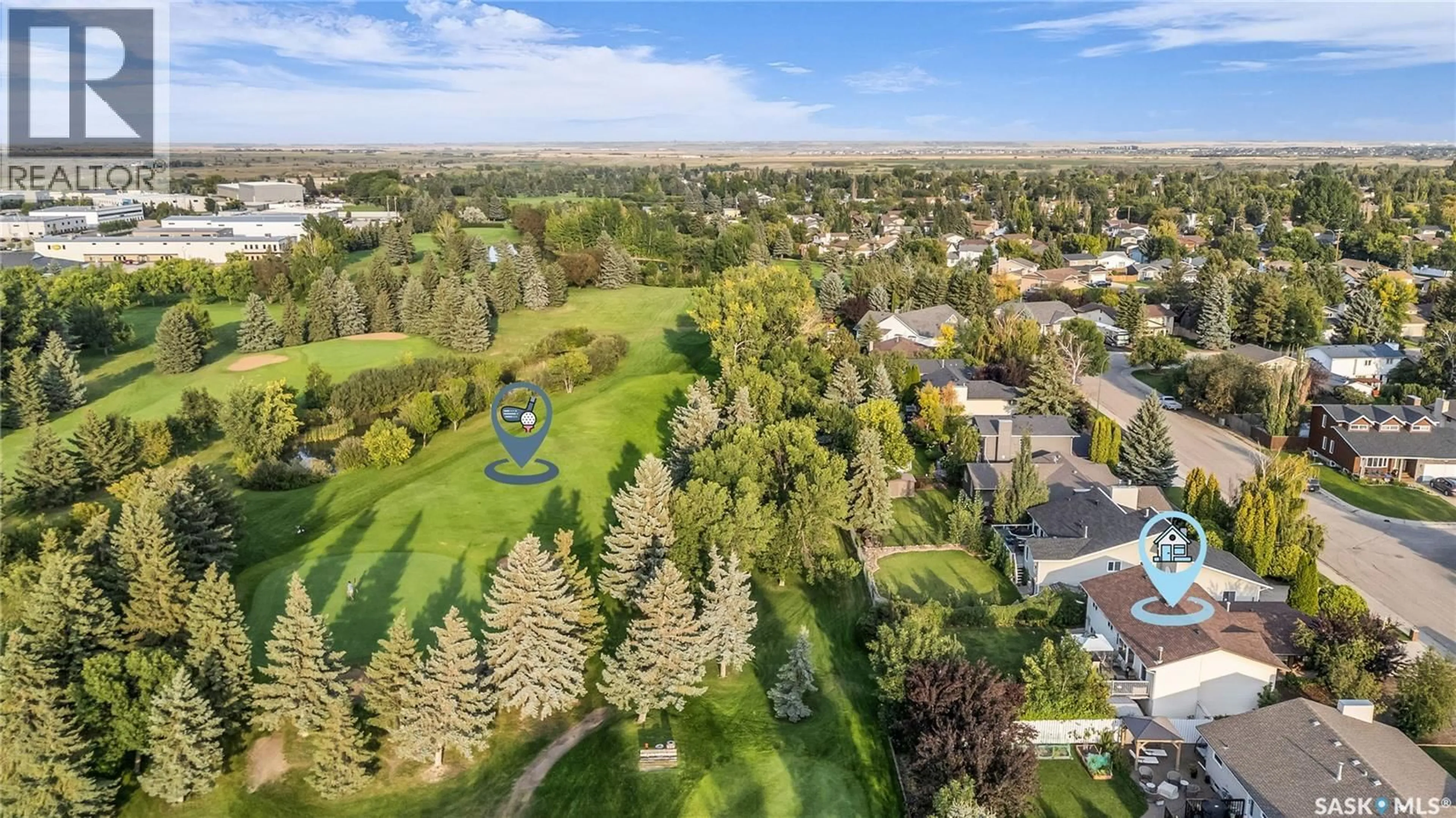 A pic from outside/outdoor area/front of a property/back of a property/a pic from drone, unknown for 415 NEUSCH CRESCENT, Saskatoon Saskatchewan S7K7T9