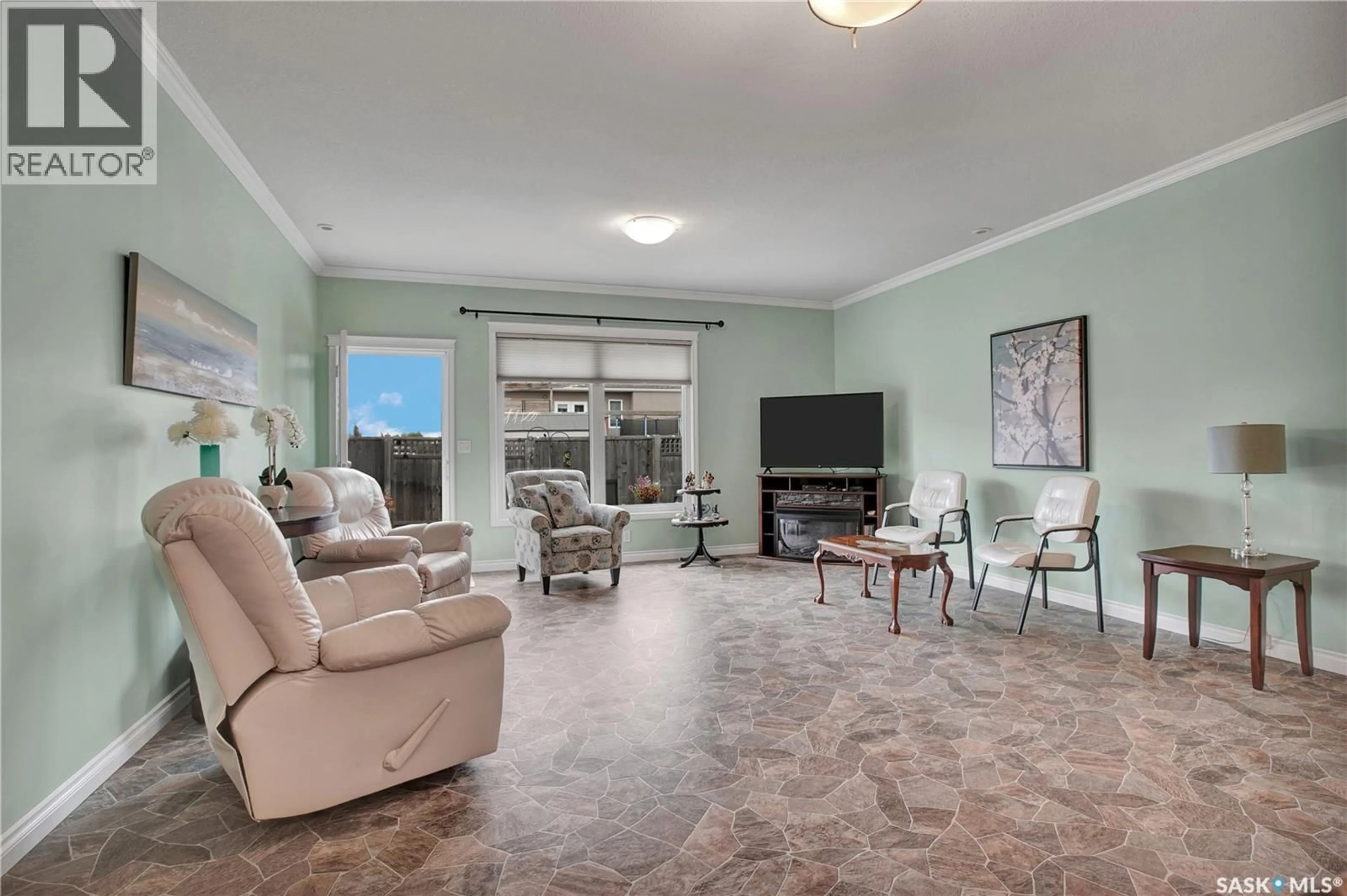 Living room with furniture, unknown for 1 100 BROOKLYN LANE, Warman Saskatchewan S0K0A1