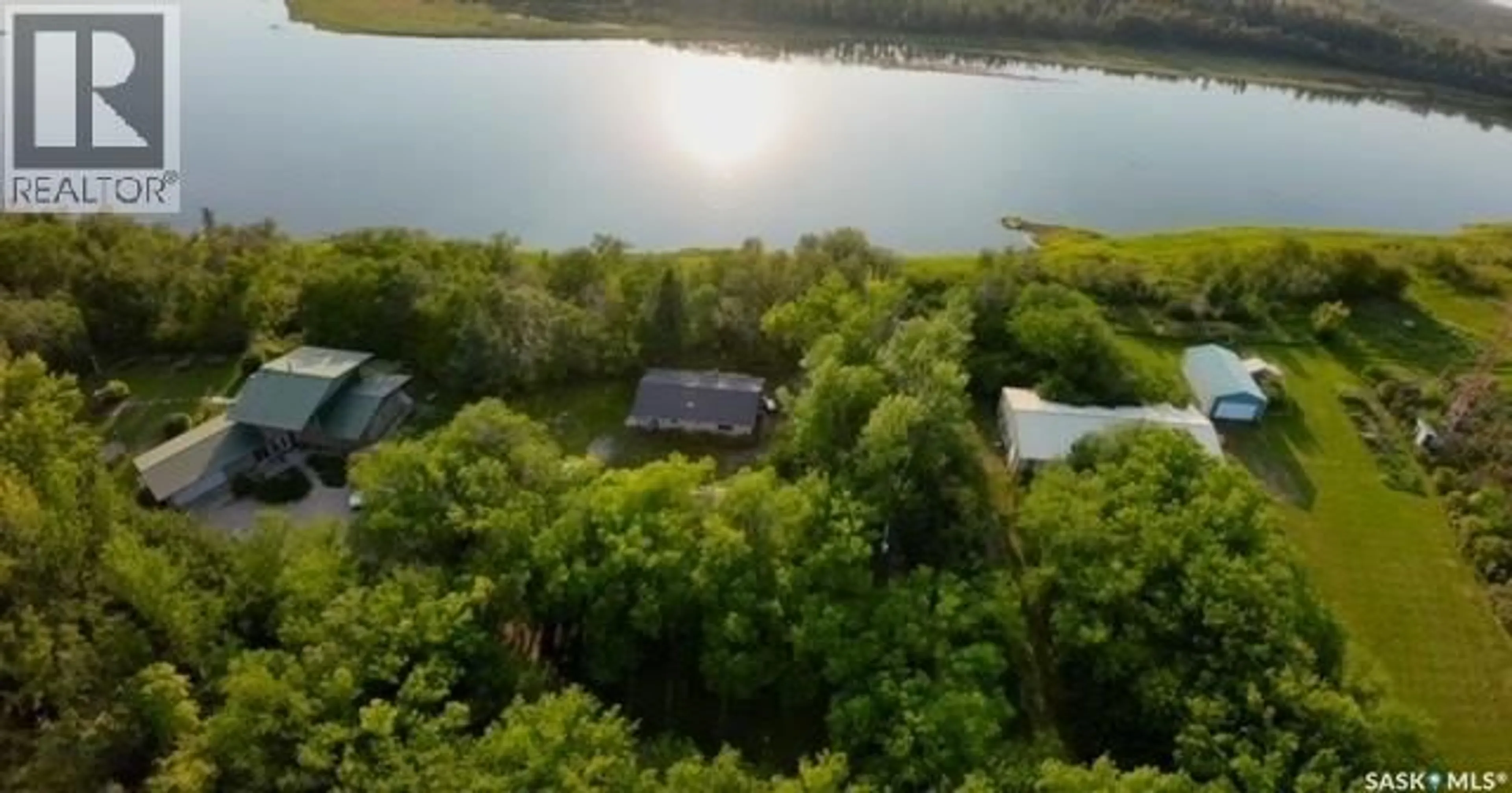 A pic from outside/outdoor area/front of a property/back of a property/a pic from drone, water/lake/river/ocean view for DERKSEN RIVERFRONT ACREAGE, St. Louis RM No. 431 Saskatchewan S0K4P0