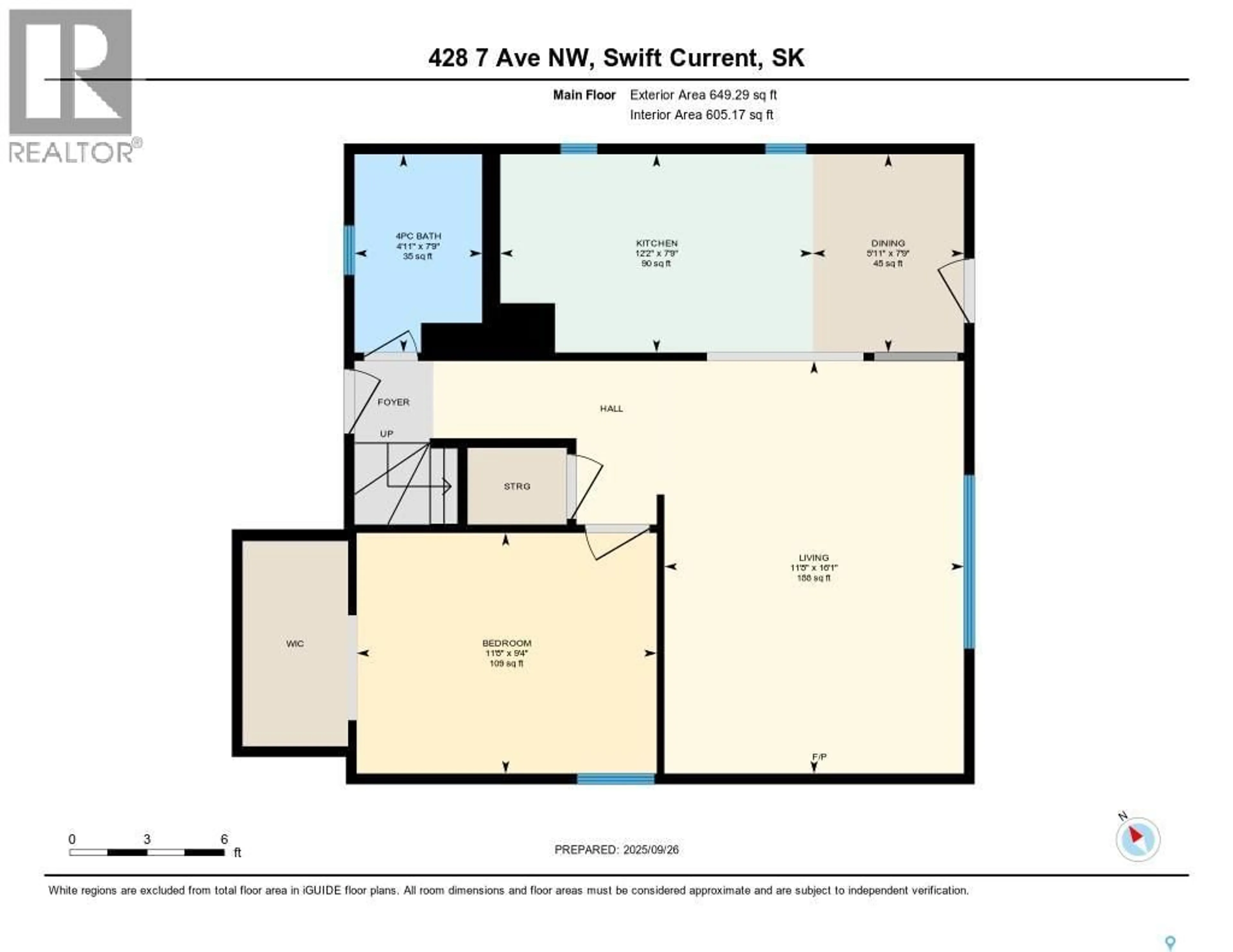 Floor plan for 428 7TH AVENUE, Swift Current Saskatchewan S9H0Z3