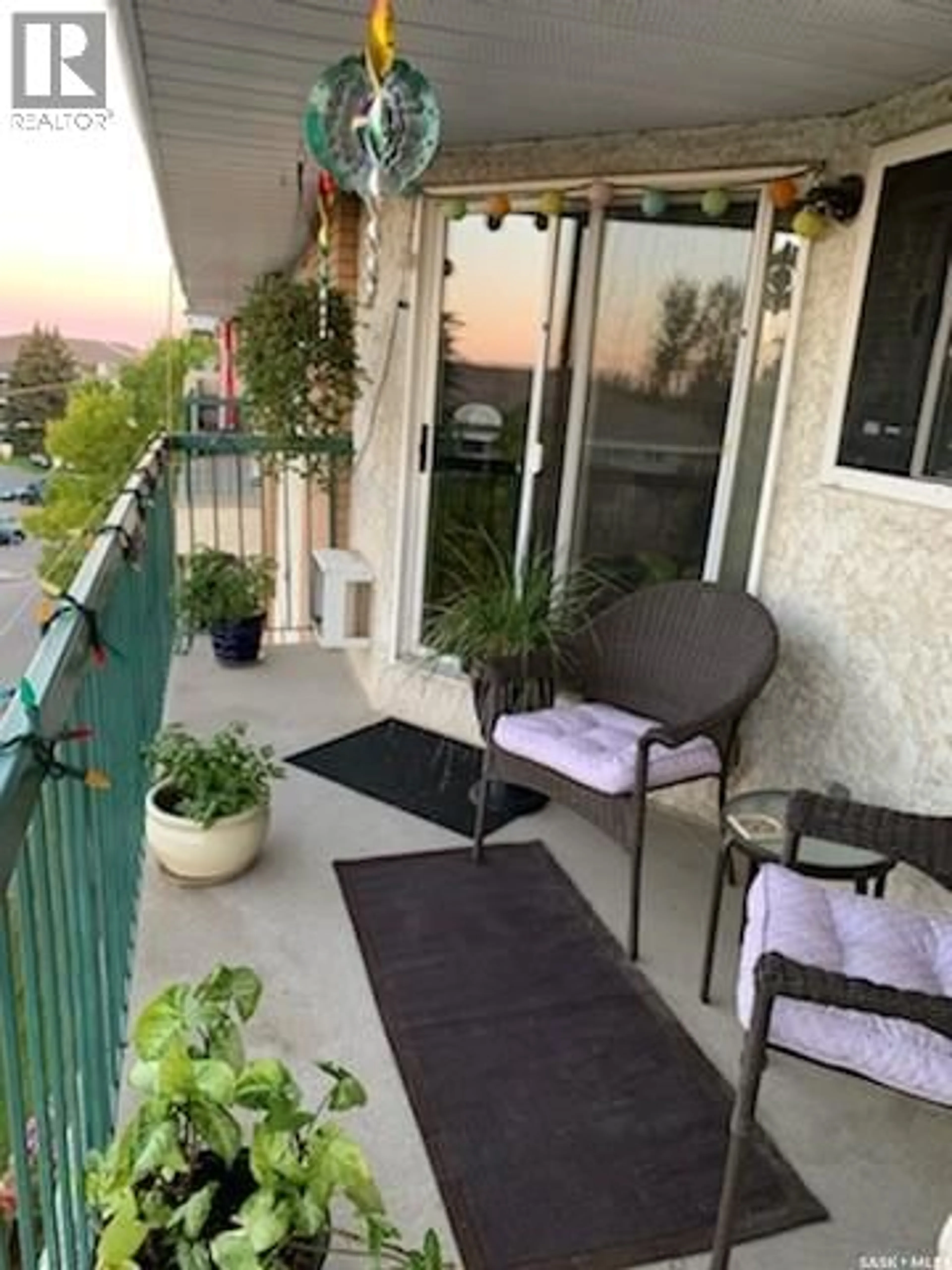 Balcony in the apartment, street for 403 301 CREE CRESCENT, Saskatoon Saskatchewan S7K7Y3