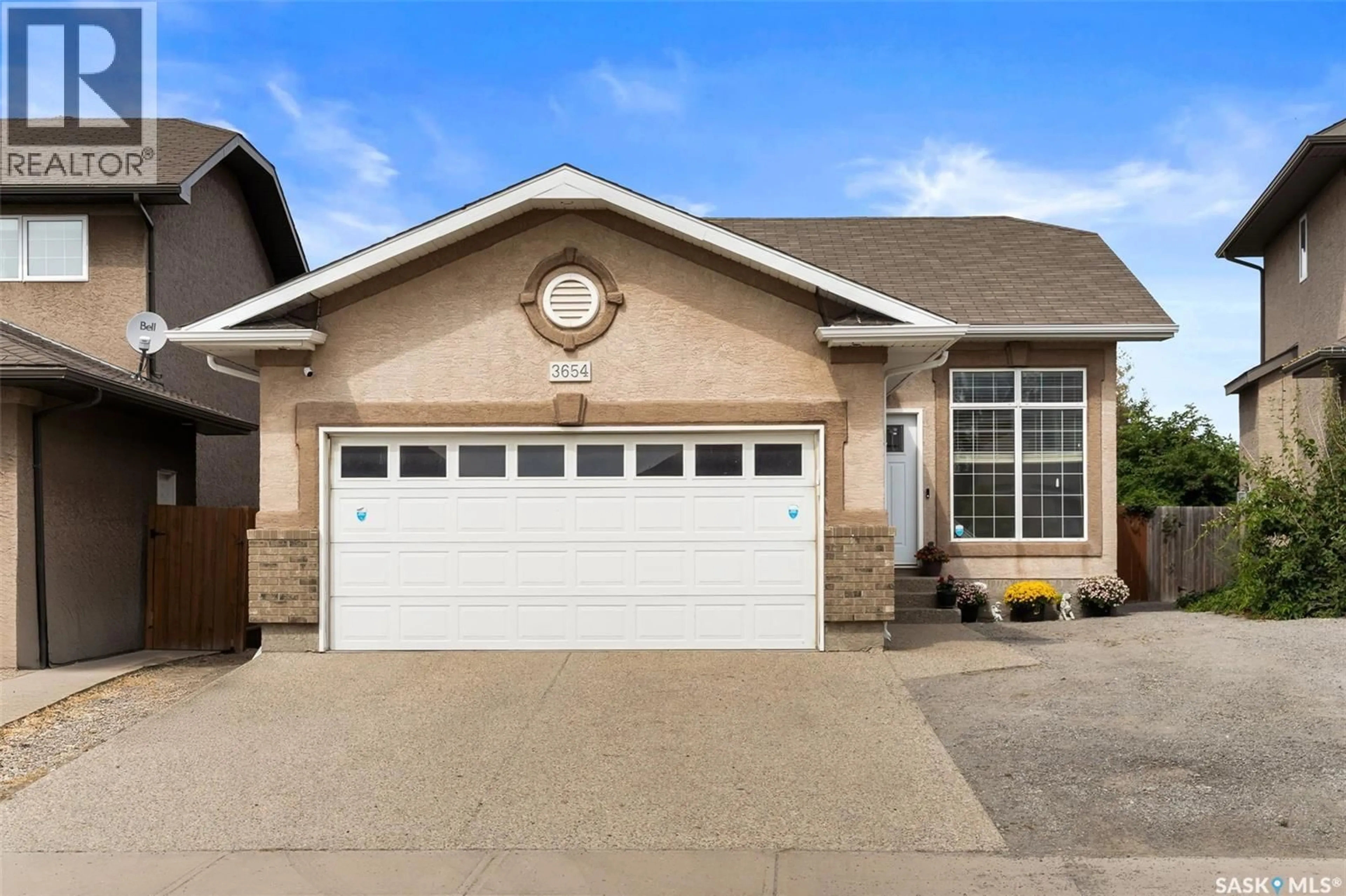 Home with vinyl exterior material, street for 3654 CORMORANT DRIVE, Regina Saskatchewan S4N7G3