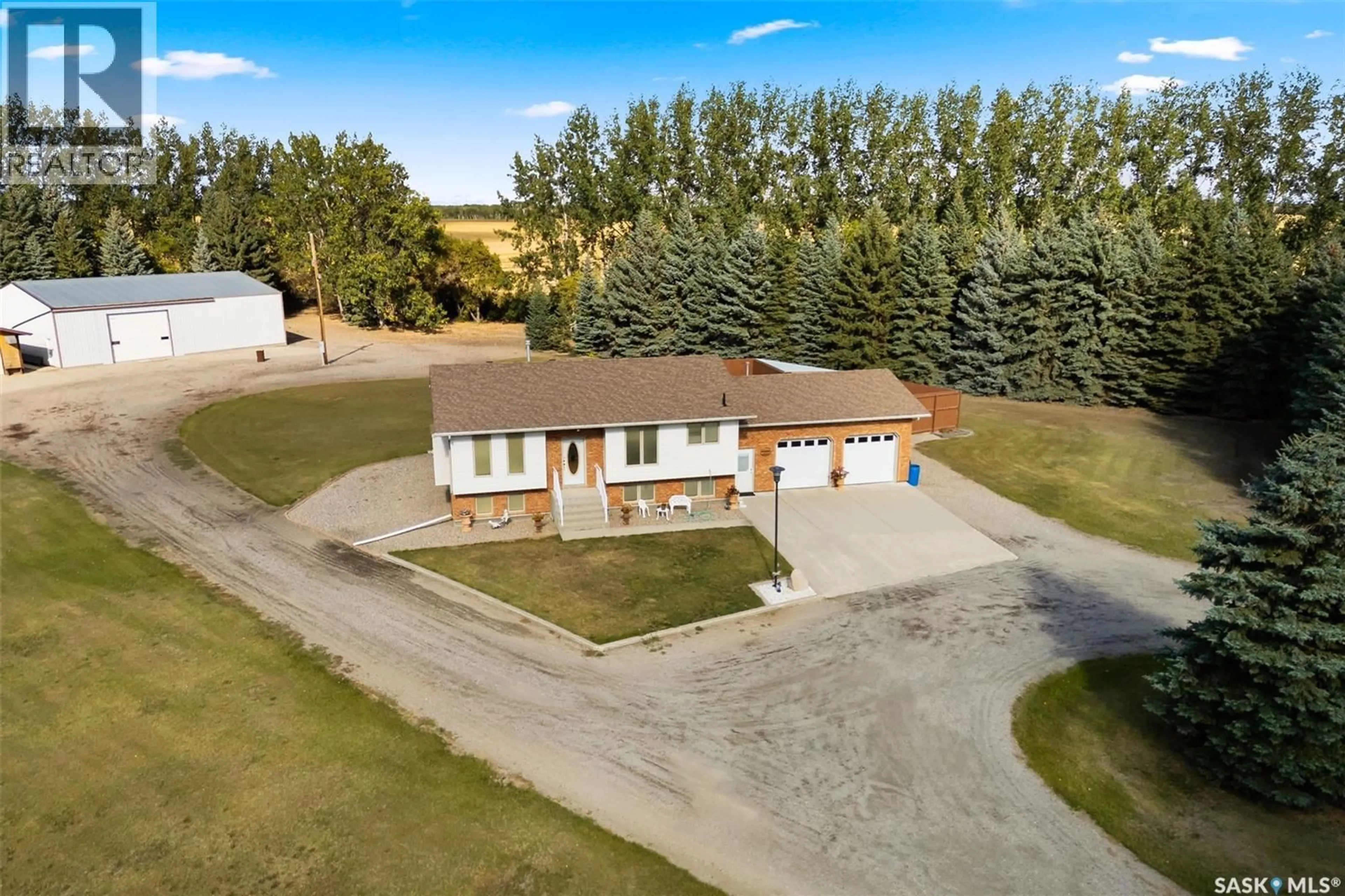 A pic from outside/outdoor area/front of a property/back of a property/a pic from drone, unknown for ZEHNER ACREAGE, Edenwold Rm No.158 Saskatchewan S0G5K0