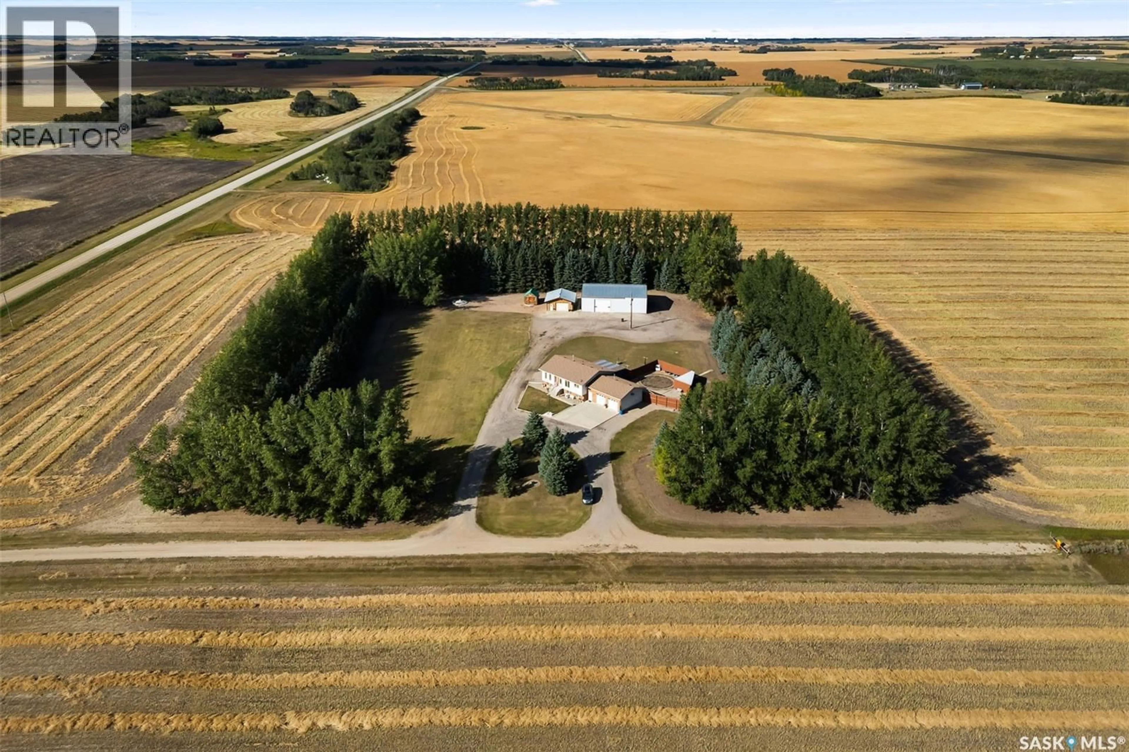 A pic from outside/outdoor area/front of a property/back of a property/a pic from drone, unknown for ZEHNER ACREAGE, Edenwold Rm No.158 Saskatchewan S0G5K0