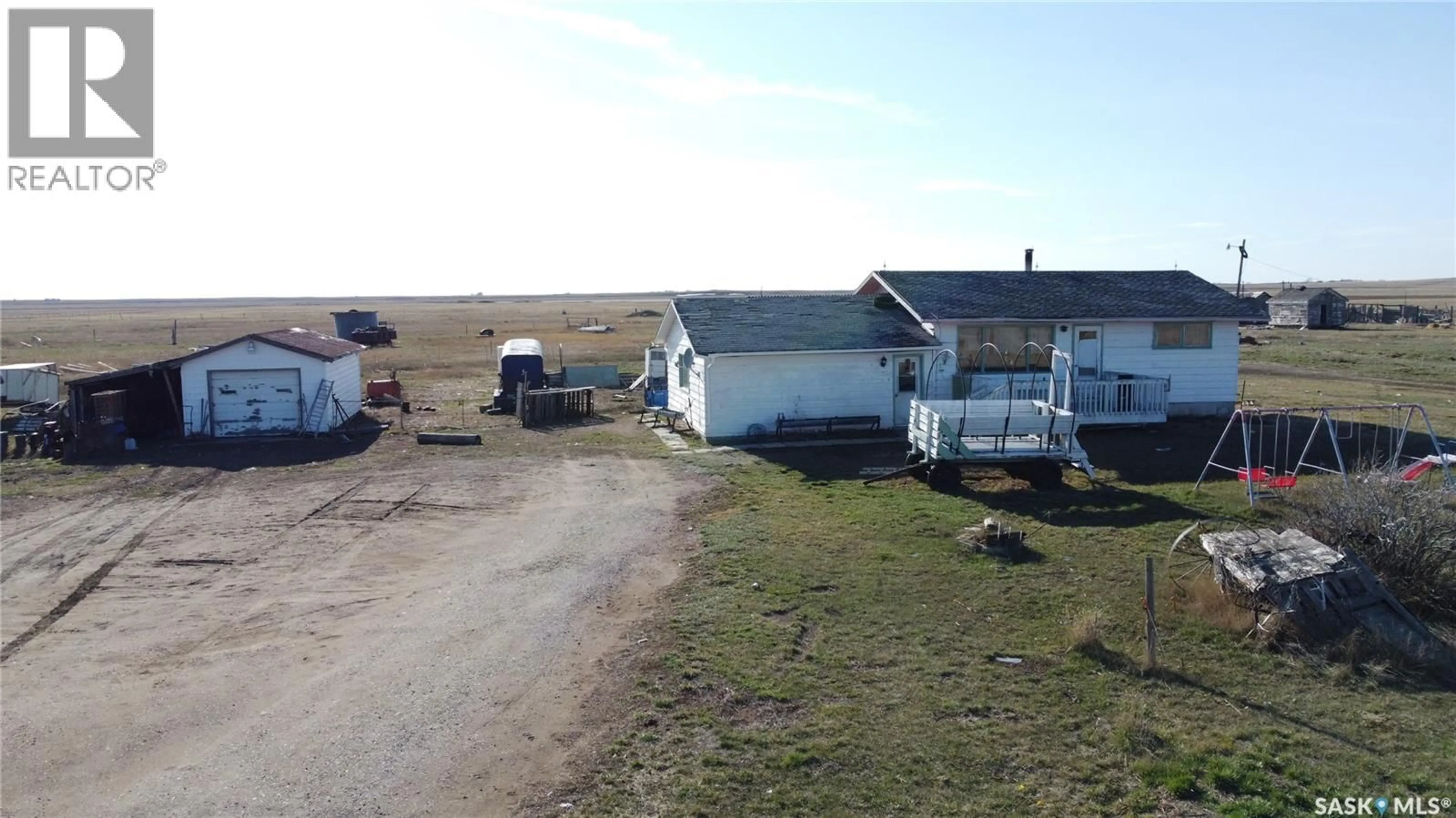 A pic from outside/outdoor area/front of a property/back of a property/a pic from drone, street for of Success - ACREAGE SE, Saskatchewan Landing Rm No.167 Saskatchewan S0N2R0