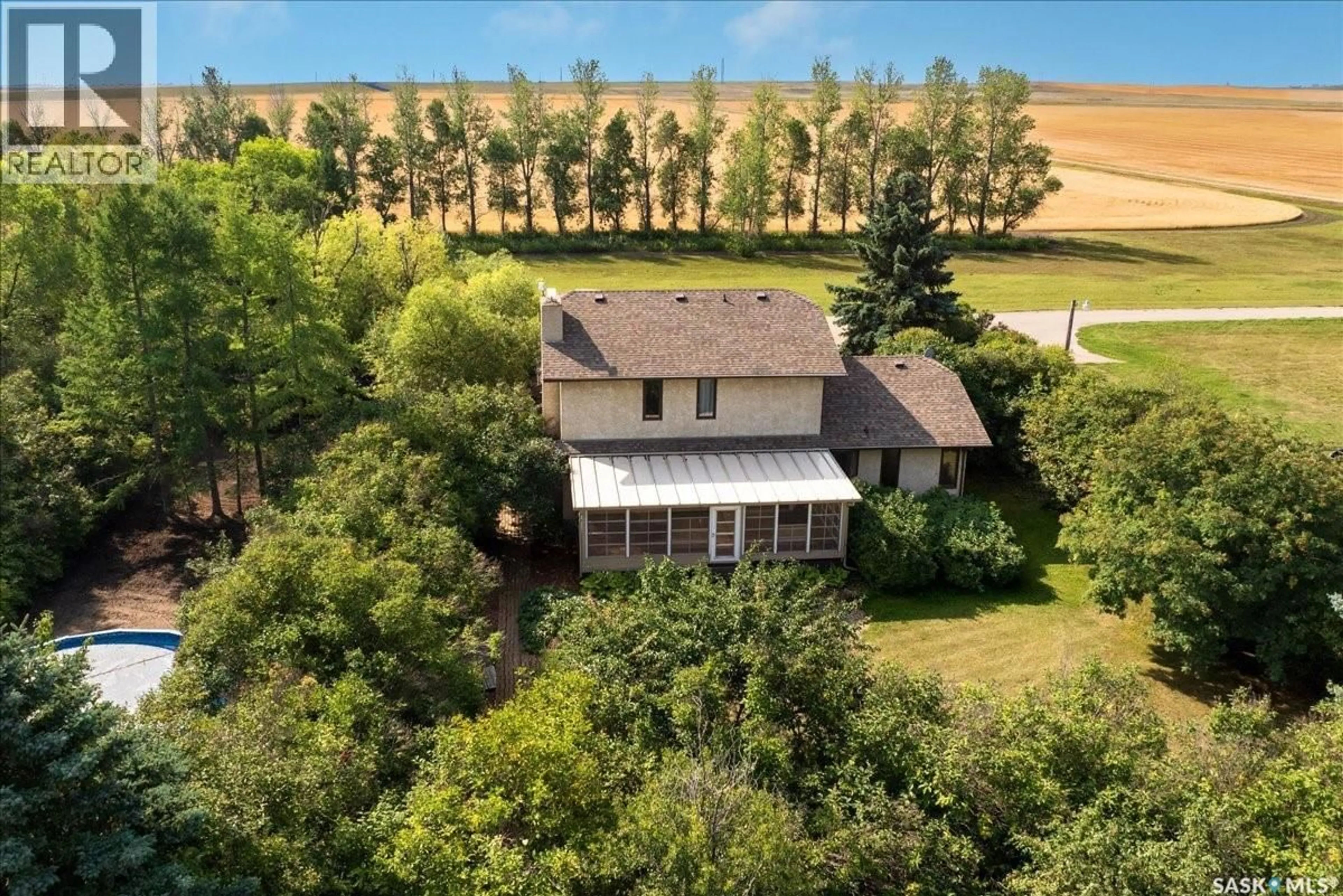 A pic from outside/outdoor area/front of a property/back of a property/a pic from drone, unknown for GOLDEN WILLOW FARM, Sherwood Rm No. 159 Saskatchewan S4W0L3