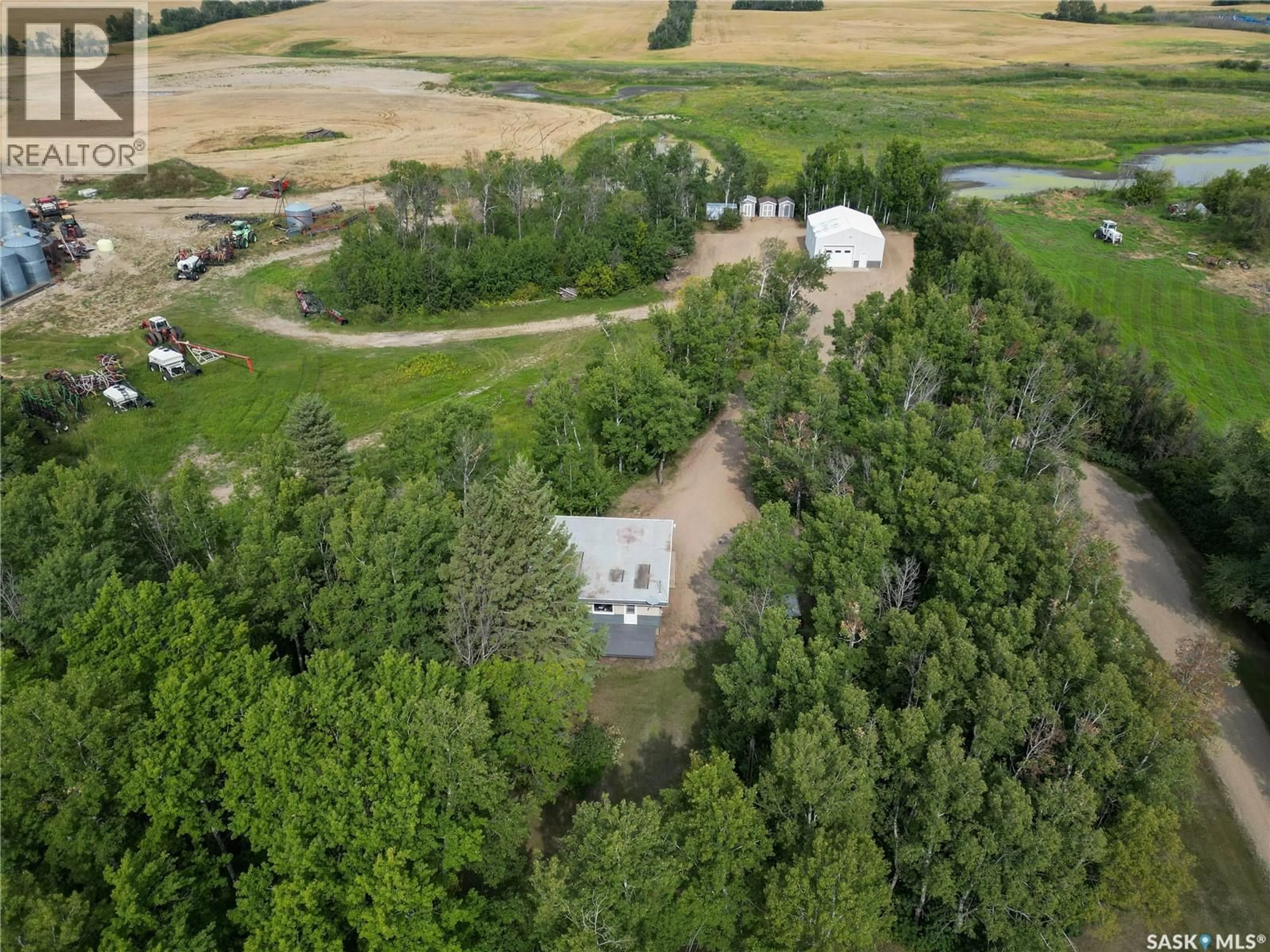 A pic from outside/outdoor area/front of a property/back of a property/a pic from drone, unknown for Acreage - LINCOLN PARK ROAD, Prince Albert Rm No. 461 Saskatchewan S6V5P9