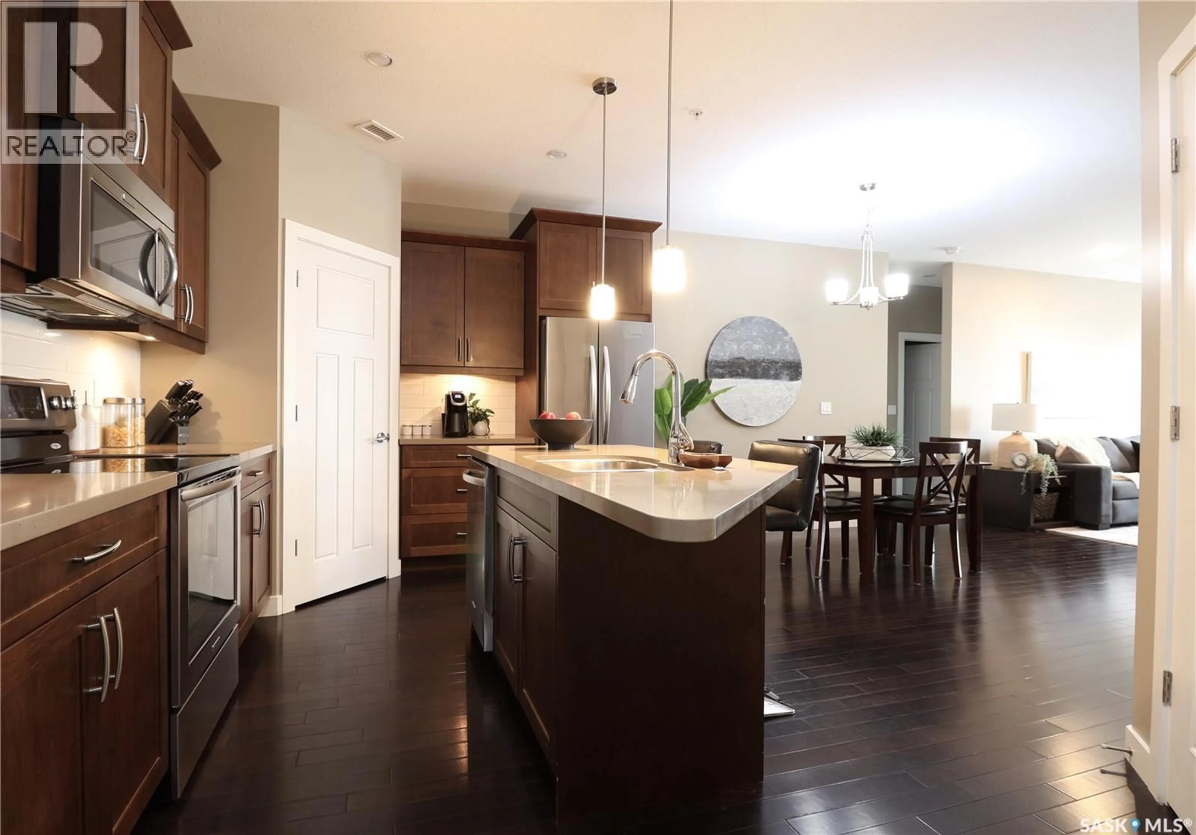 Open concept kitchen, unknown for 1104 2055 ROSE STREET, Regina Saskatchewan S4P2A3
