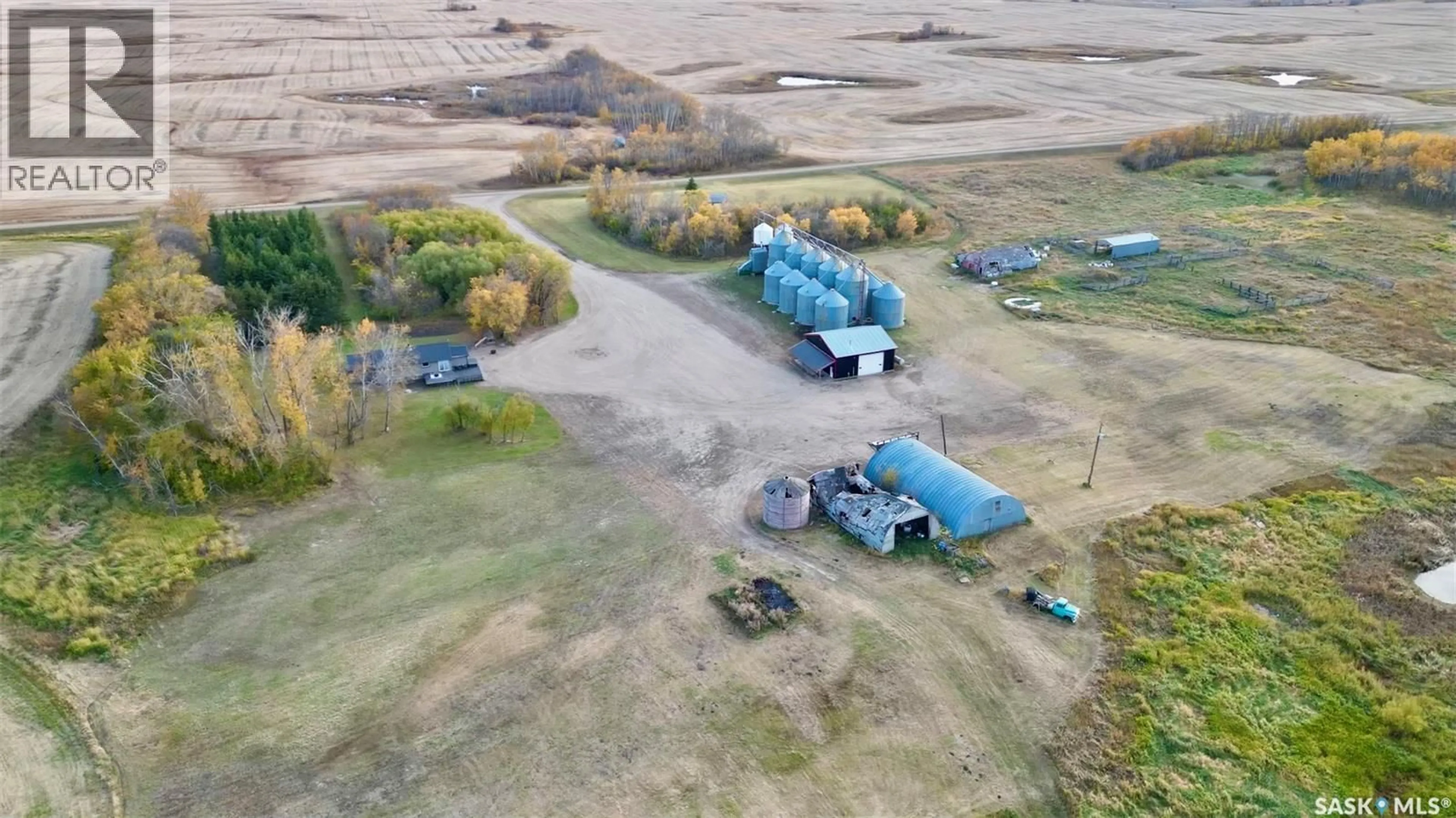 A pic from outside/outdoor area/front of a property/back of a property/a pic from drone, building for EMERALD ACREAGE, Emerald Rm No. 277 Saskatchewan S0A1A0