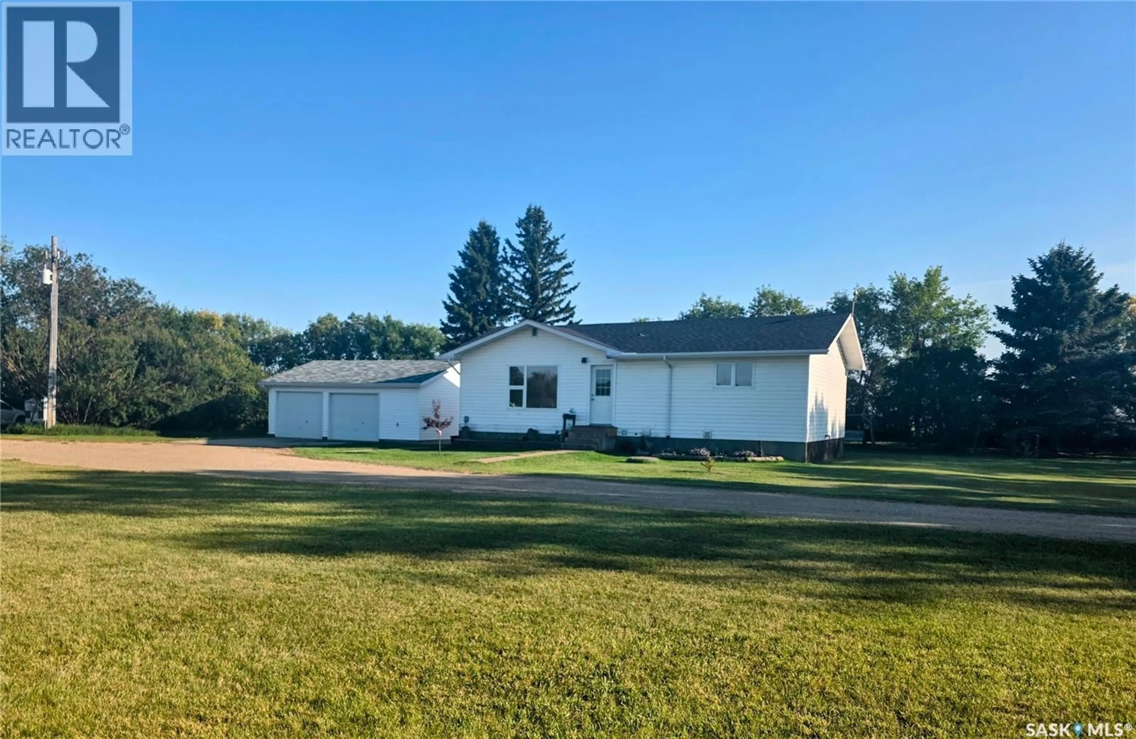 A pic from outside/outdoor area/front of a property/back of a property/a pic from drone, unknown for GRASSY PLAINS ACREAGE, Rosthern Rm No. 403 Saskatchewan S0K1X0