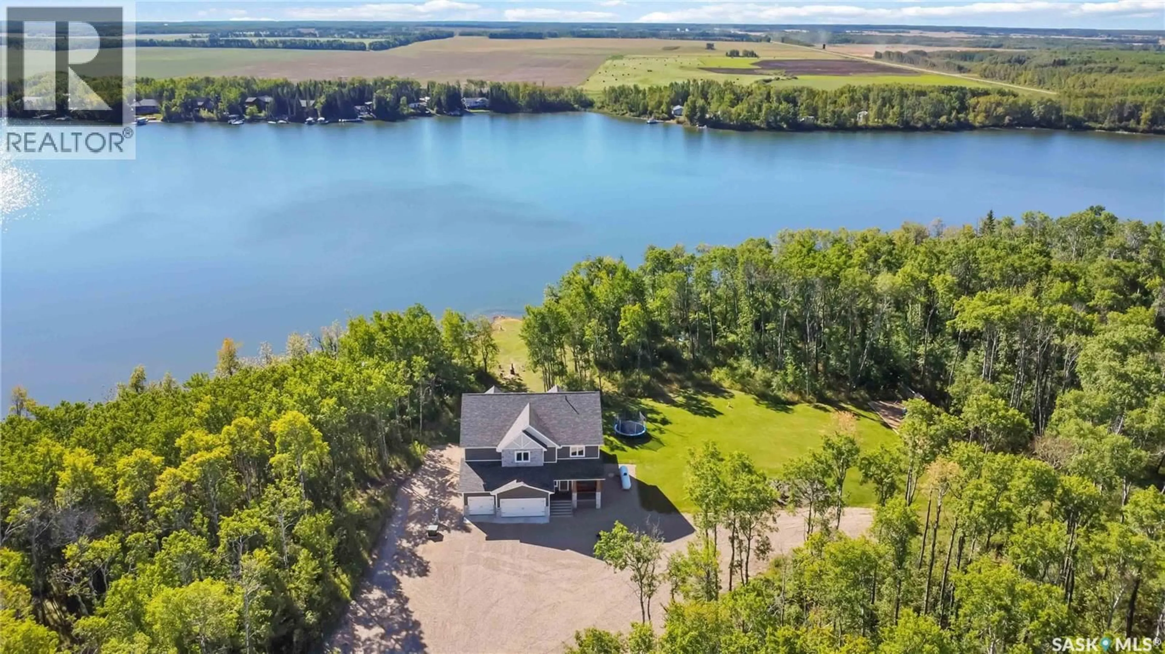 A pic from outside/outdoor area/front of a property/back of a property/a pic from drone, water/lake/river/ocean view for Little Loon LAKEFRONT LUXURY, Parkdale Rm No. 498 Saskatchewan S0M0Y0