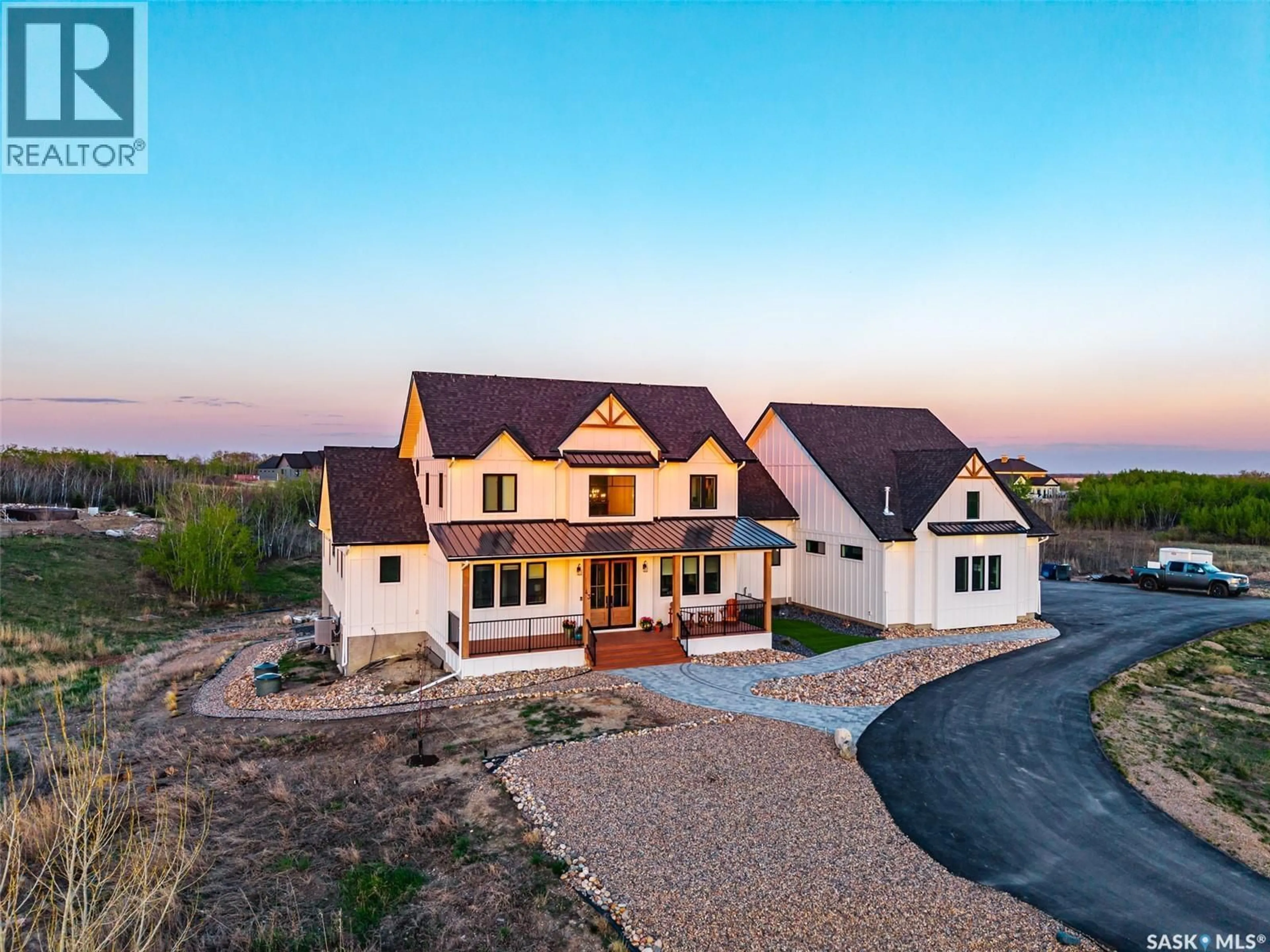 A pic from outside/outdoor area/front of a property/back of a property/a pic from drone, mountain view for 43 APPLEWOOD COURT, Corman Park Rm No. 344 Saskatchewan S7V0X4