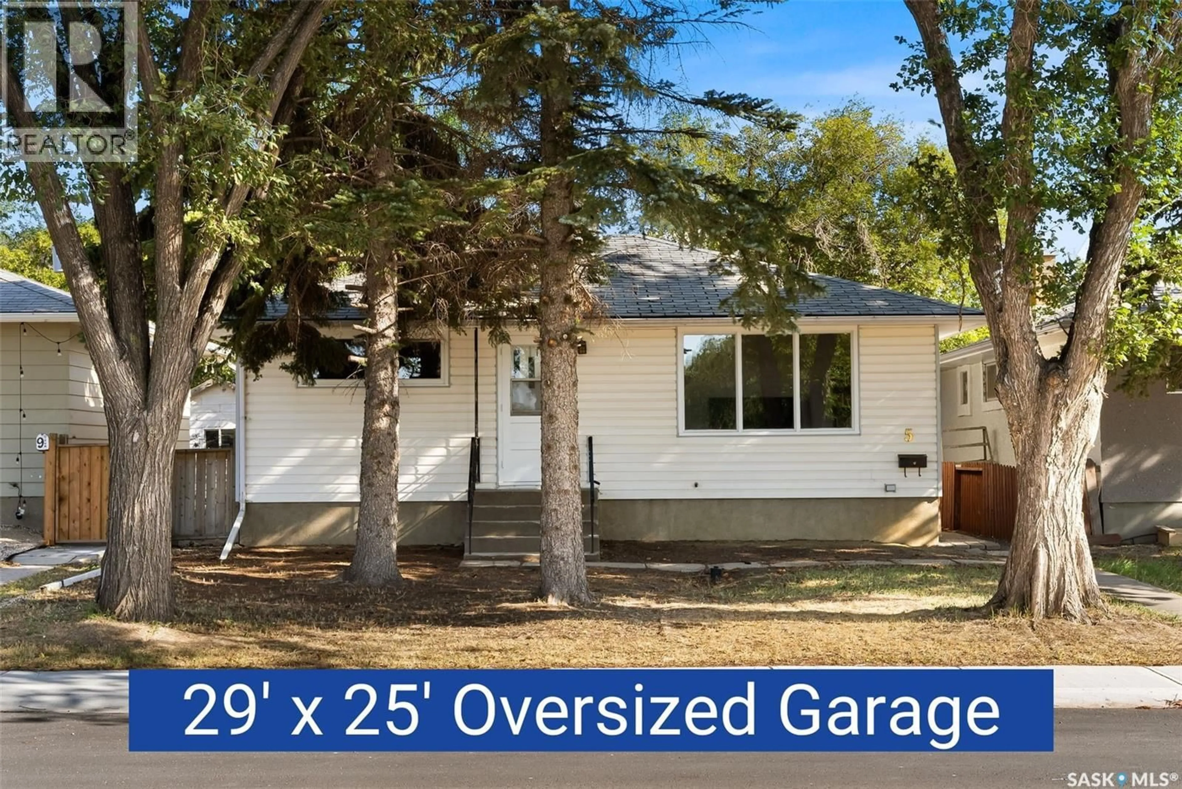 Home with vinyl exterior material, street for 5 DIXON CRESCENT, Regina Saskatchewan S4N1V3